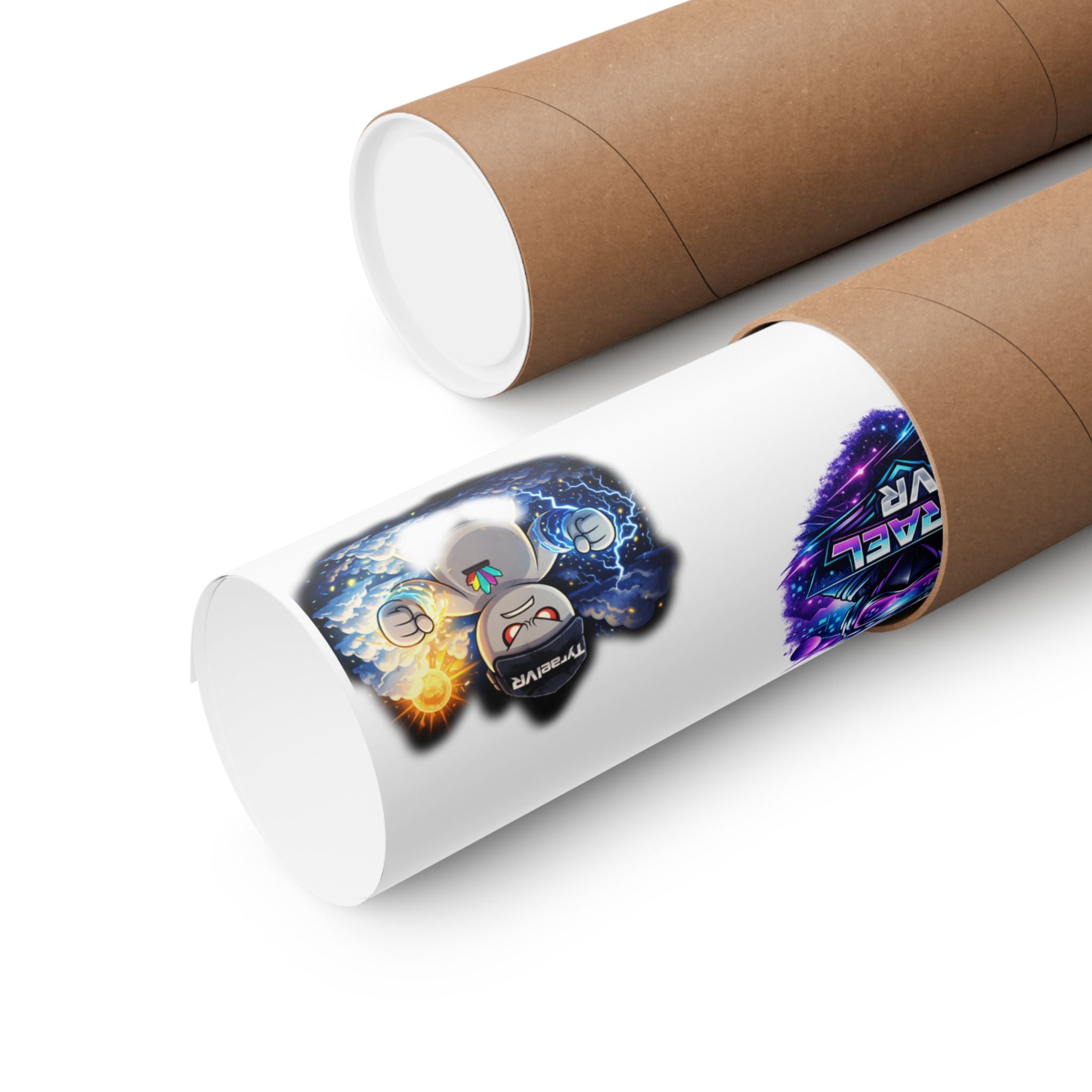 Tyrael VR Sticker Collage Matte Poster — Gamer Avatar Art Print