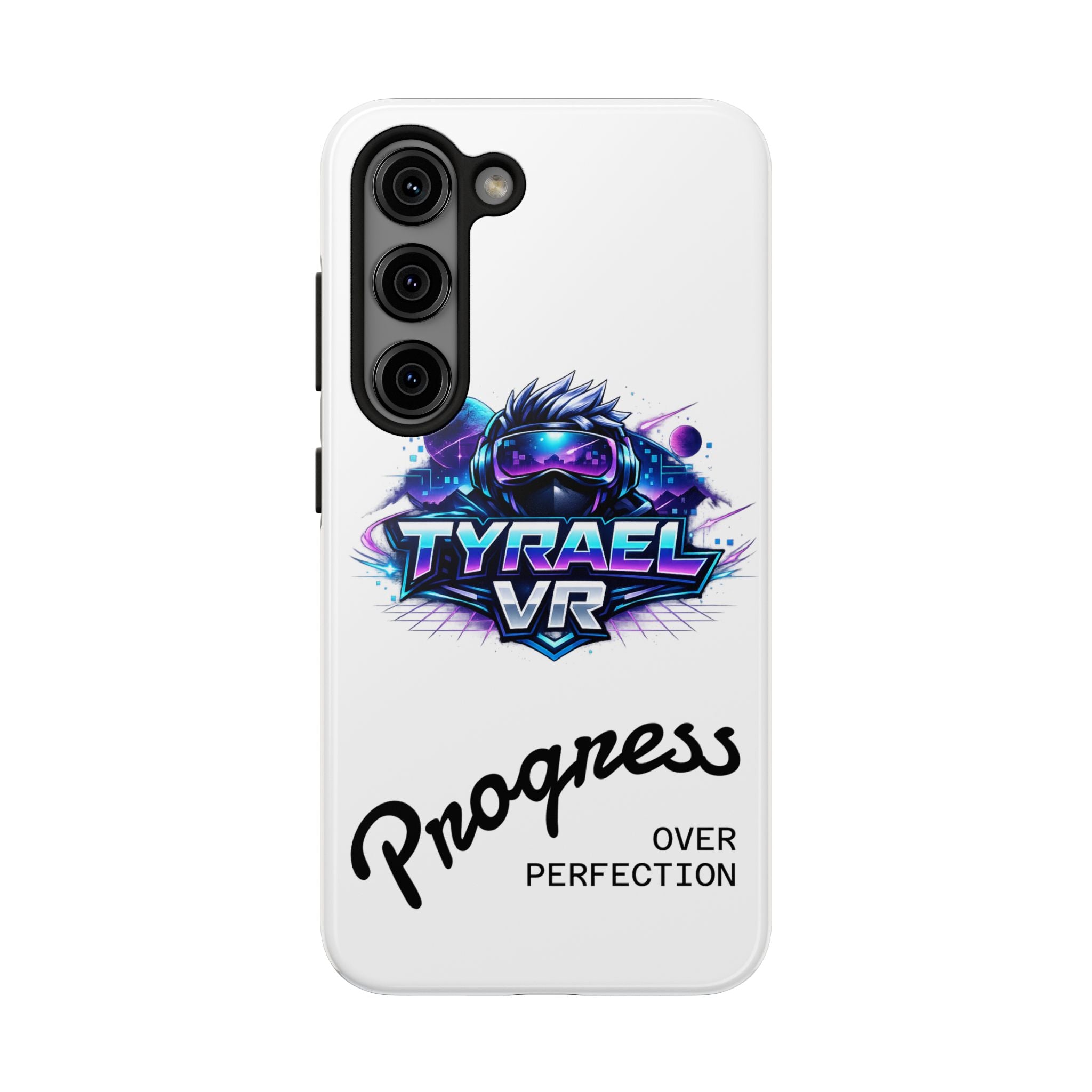 Tyrael VR Tough Phone Case — 'Progress Over Perfection' Gamer Protective Case