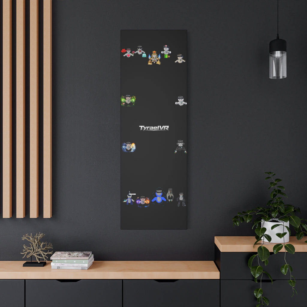 TyraelVR Gamer Mascot Canvas Print — Stretched Matte Wall Art