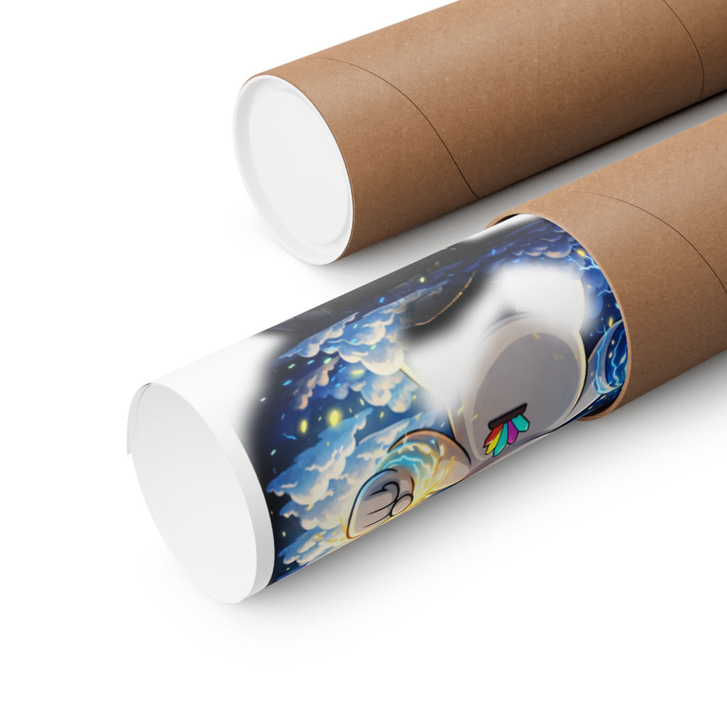 Tyrael VR Sticker Collage Matte Poster — Gamer Avatar Art Print