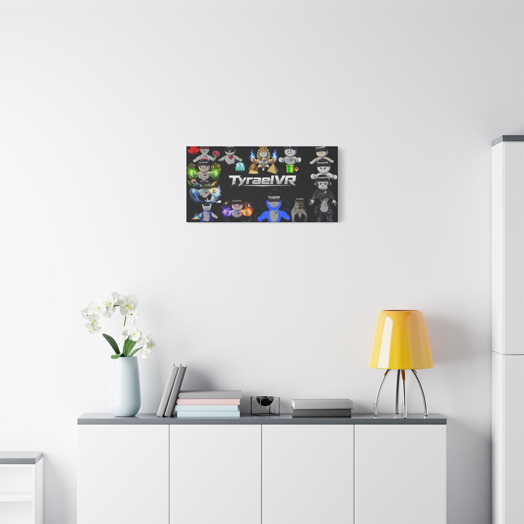 TyraelVR Gamer Mascot Canvas Print — Stretched Matte Wall Art