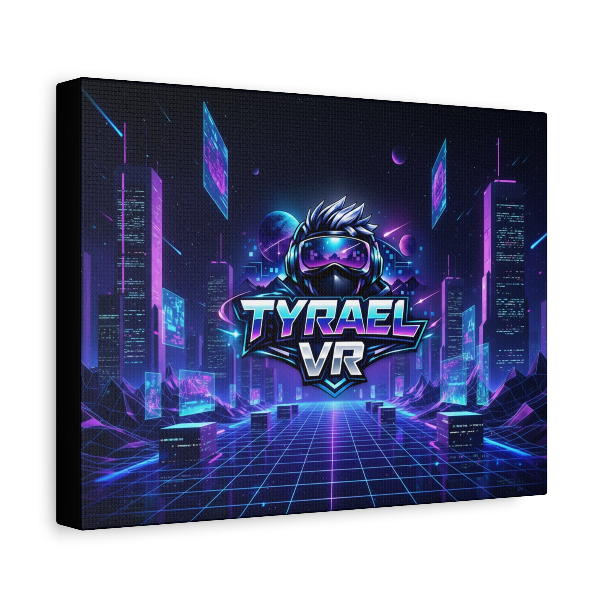 Tyrael VR Retro Futuristic Canvas Print