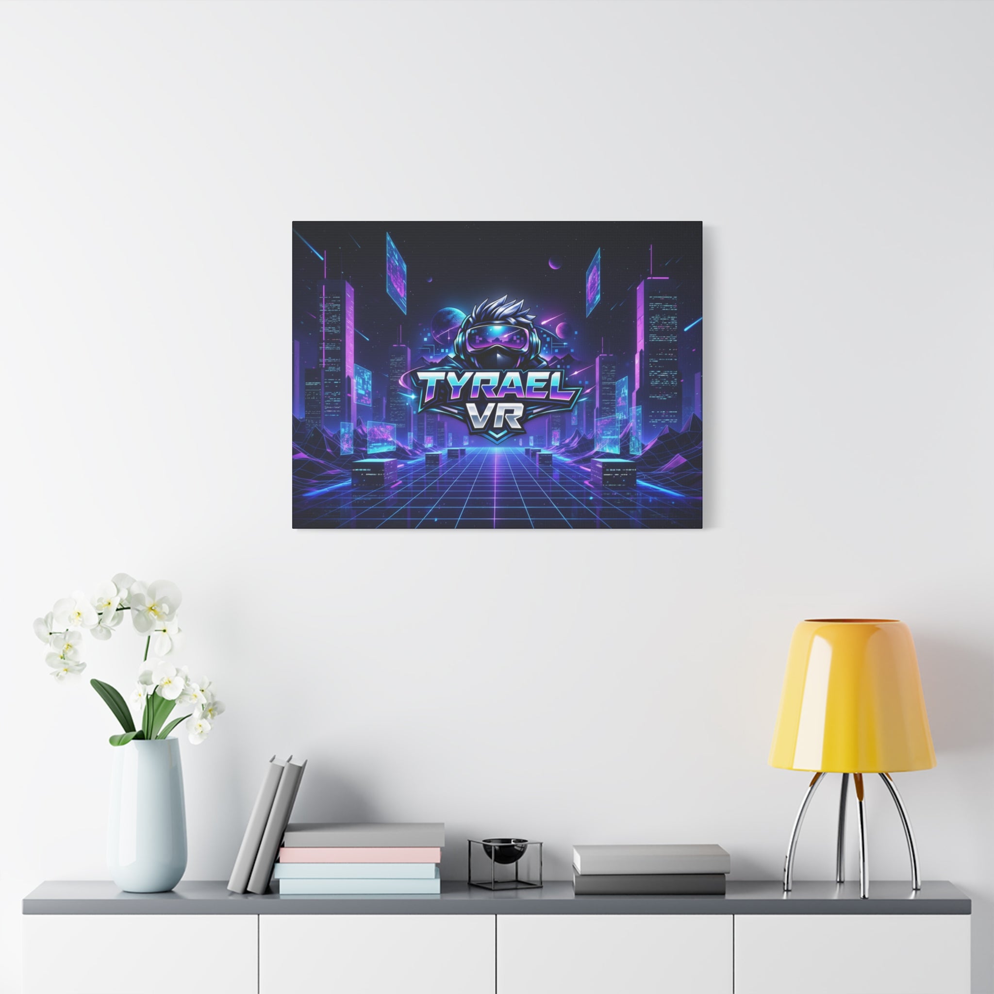 Tyrael VR Retro Futuristic Canvas Print