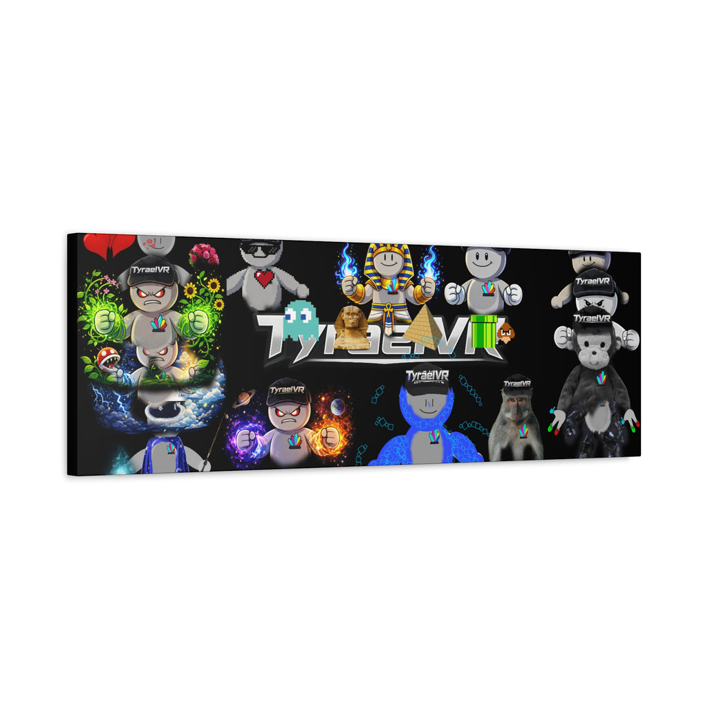 TyraelVR Gamer Mascot Canvas Print — Stretched Matte Wall Art