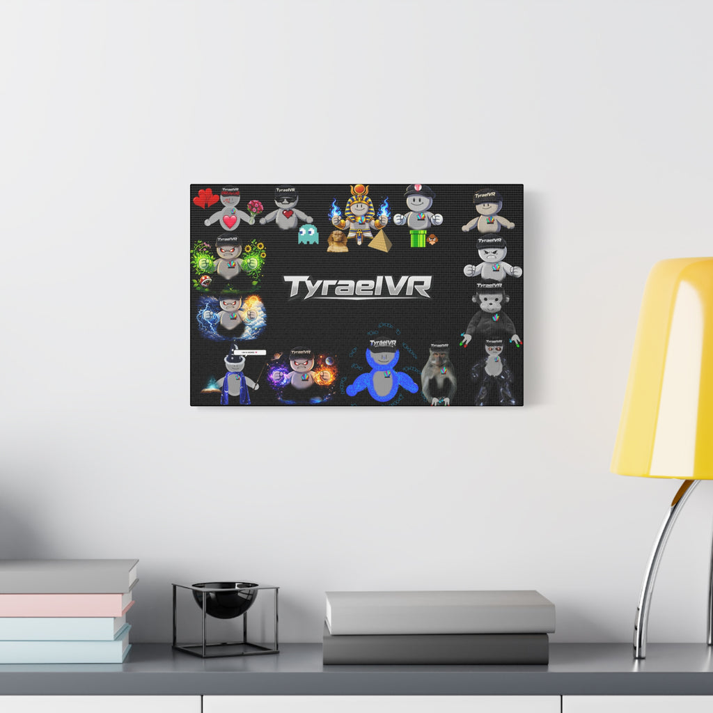 TyraelVR Gamer Mascot Canvas Print — Stretched Matte Wall Art