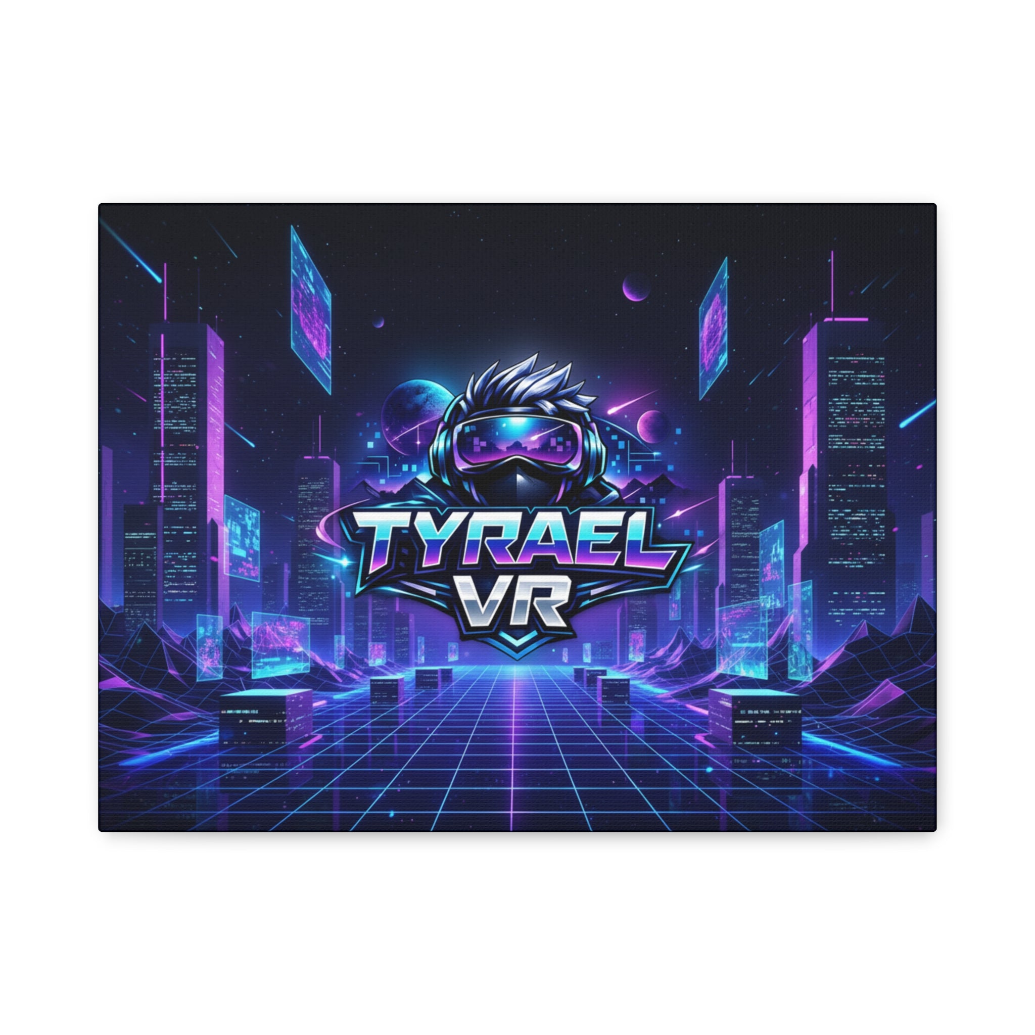 Tyrael VR Retro Futuristic Canvas Print