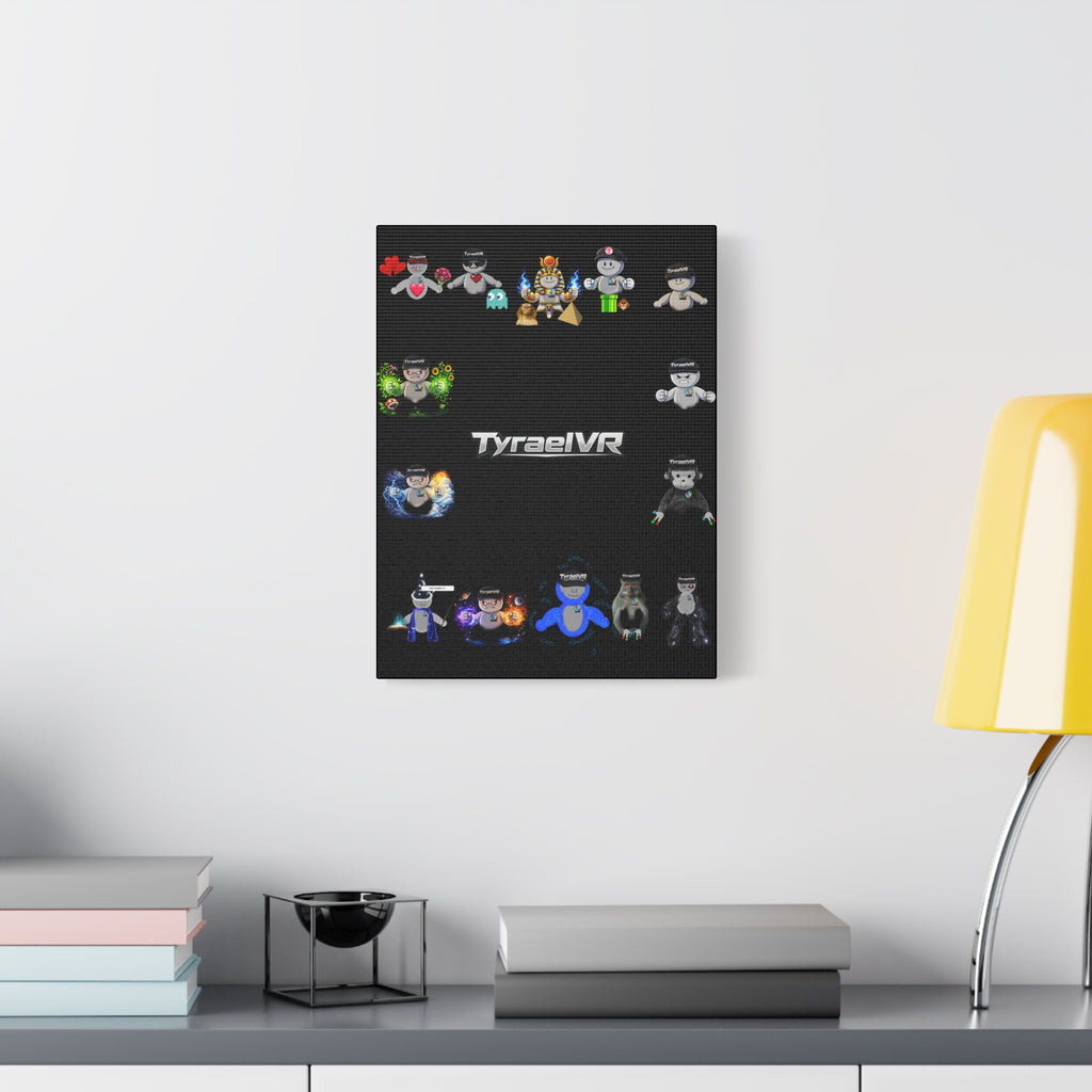TyraelVR Gamer Mascot Canvas Print — Stretched Matte Wall Art