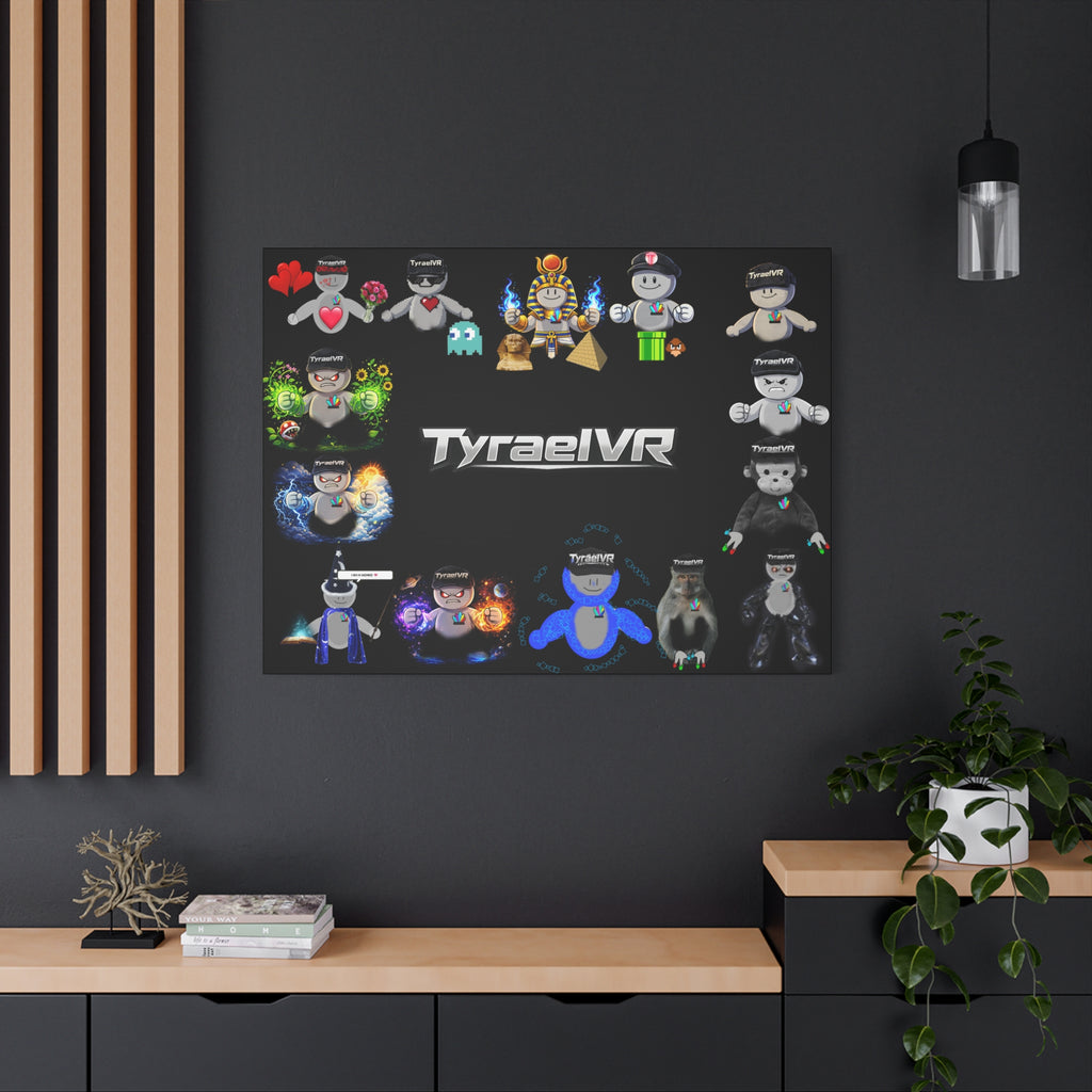TyraelVR Gamer Mascot Canvas Print — Stretched Matte Wall Art