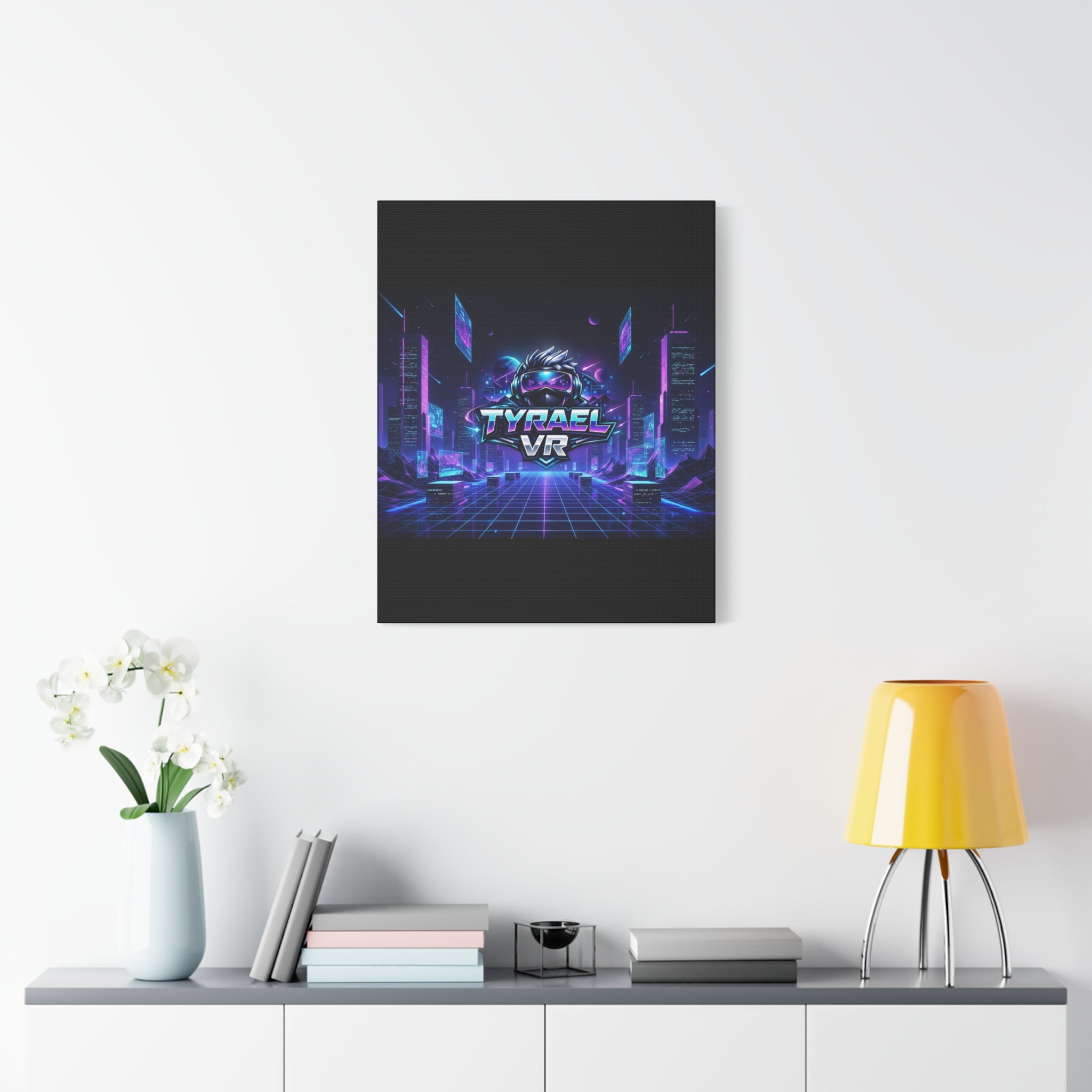 Tyrael VR Retro Futuristic Canvas Print