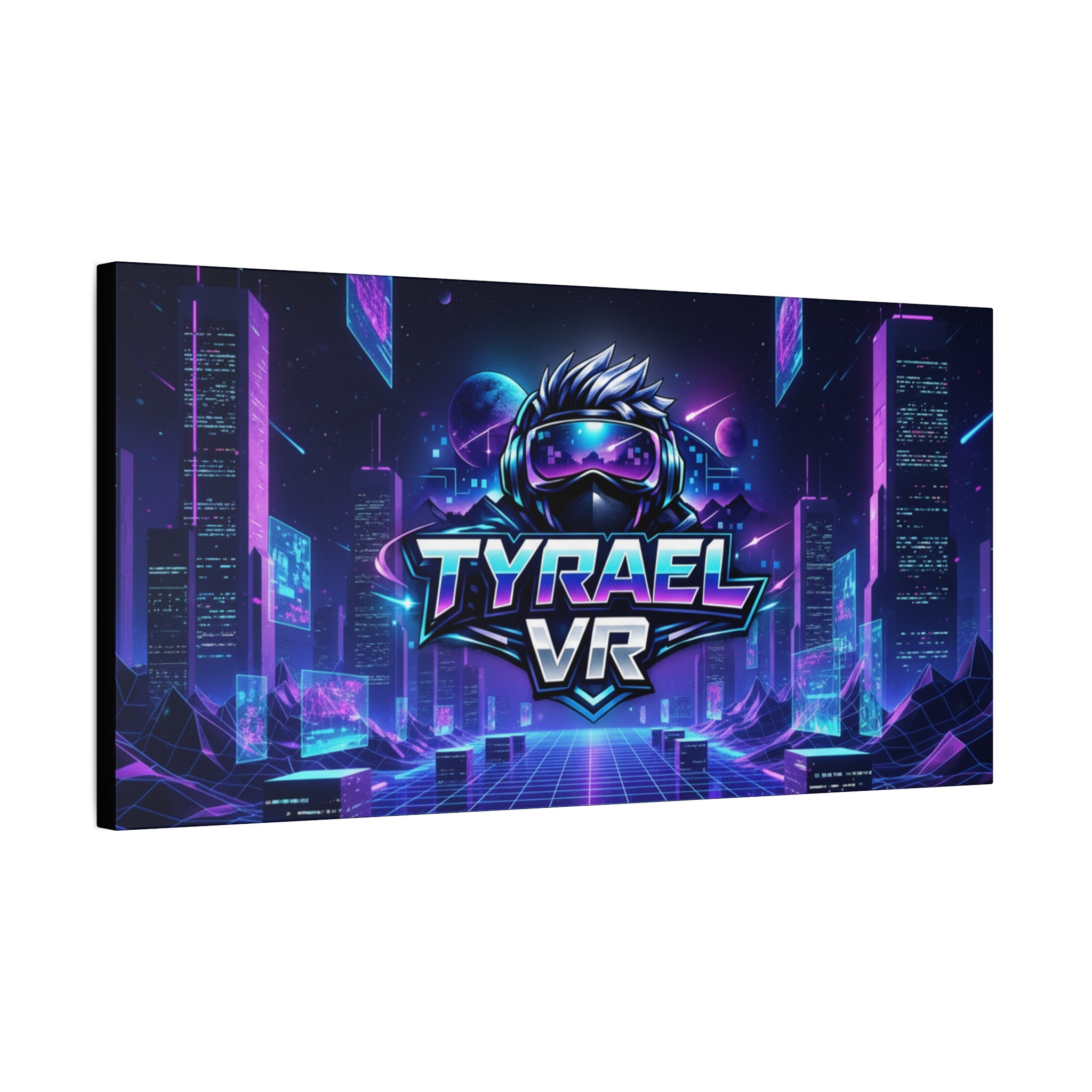 Tyrael VR Retro Futuristic Canvas Print