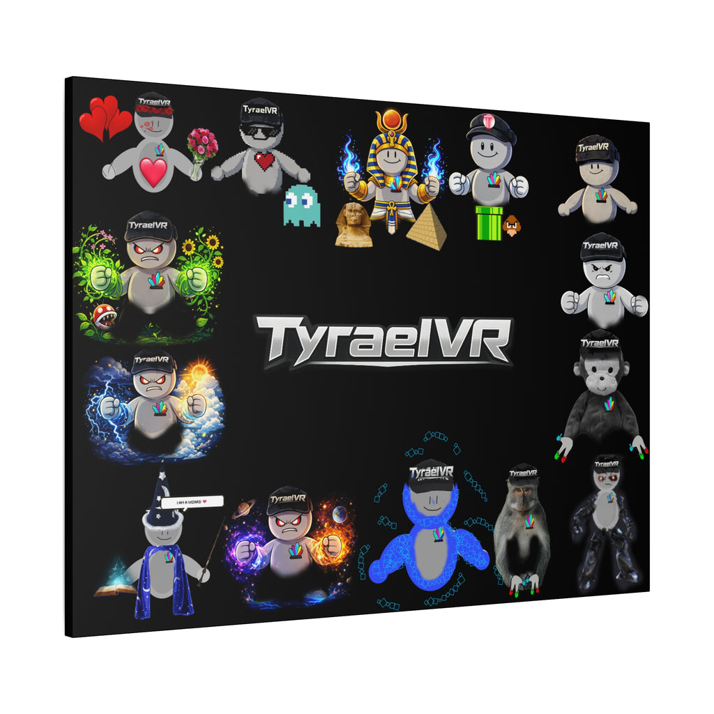 TyraelVR Gamer Mascot Canvas Print — Stretched Matte Wall Art