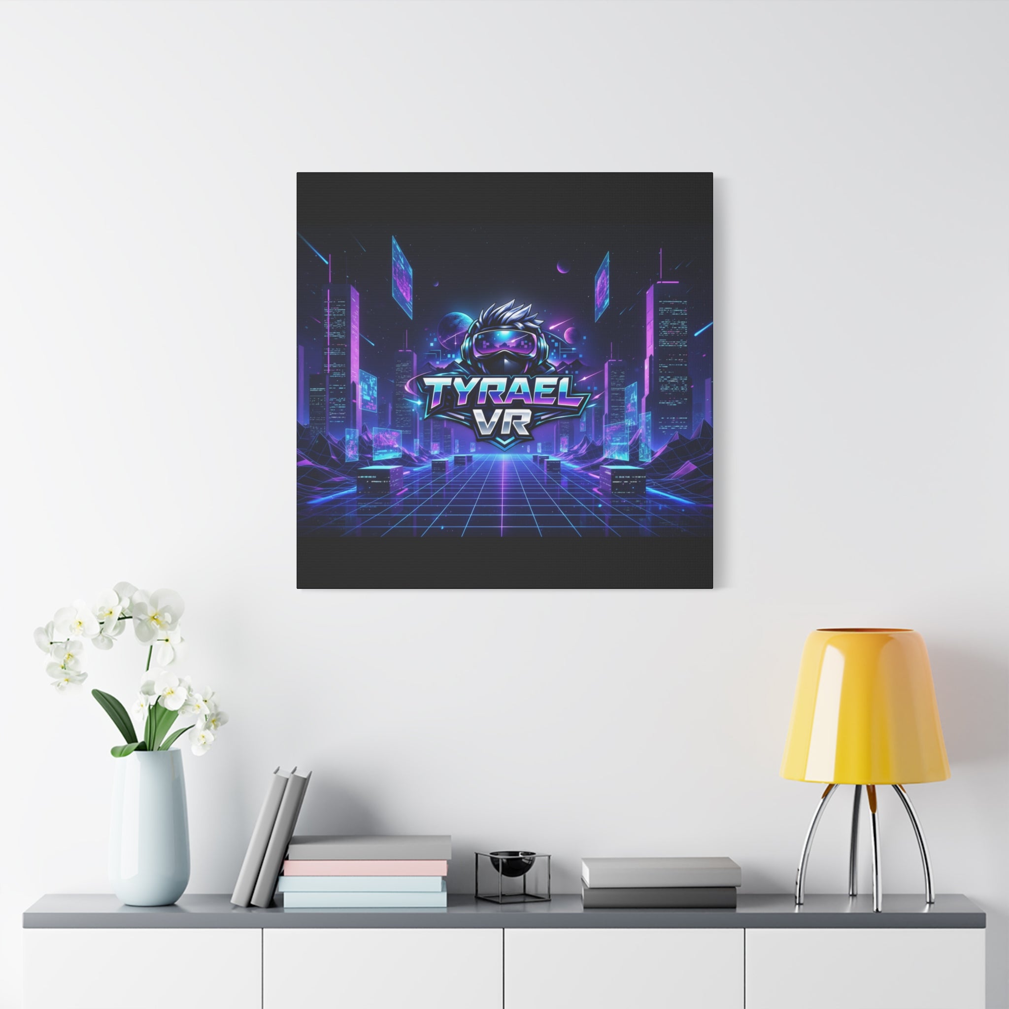 Tyrael VR Retro Futuristic Canvas Print