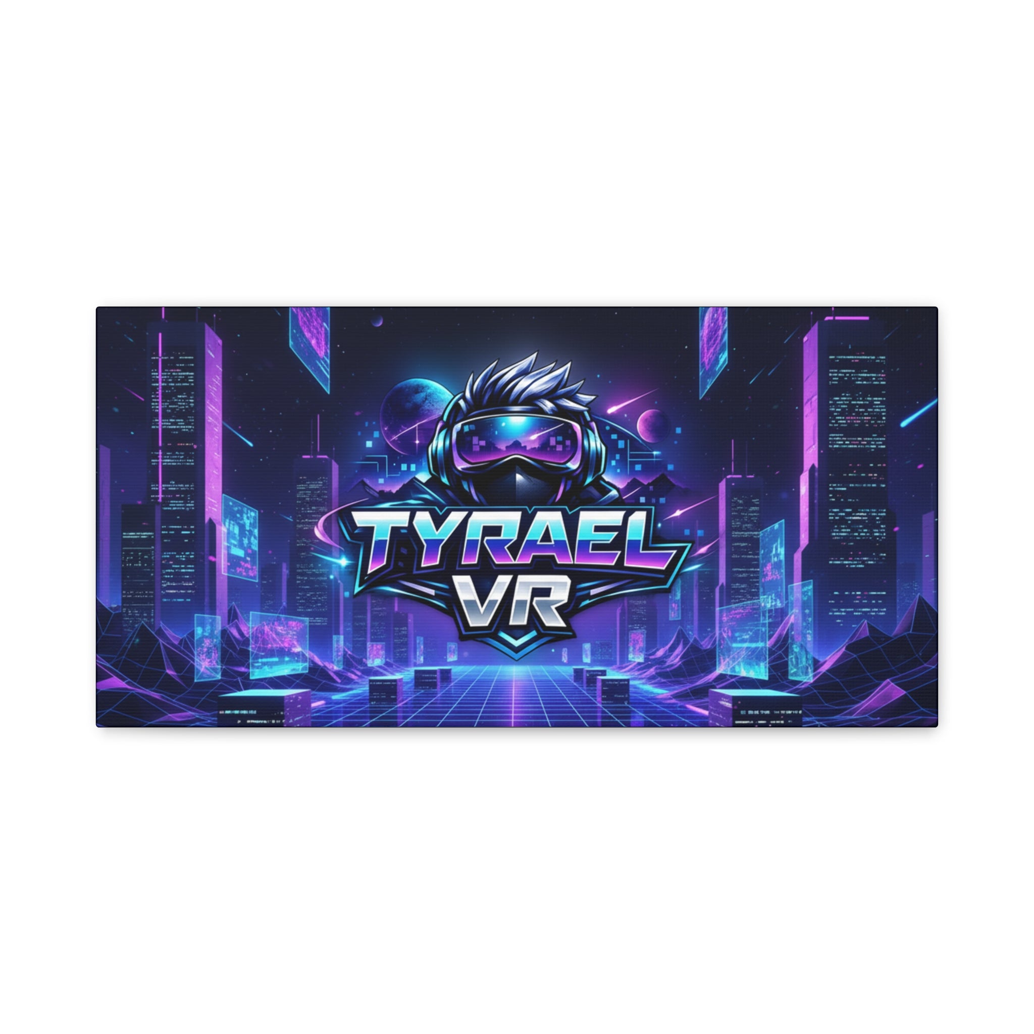 Tyrael VR Retro Futuristic Canvas Print