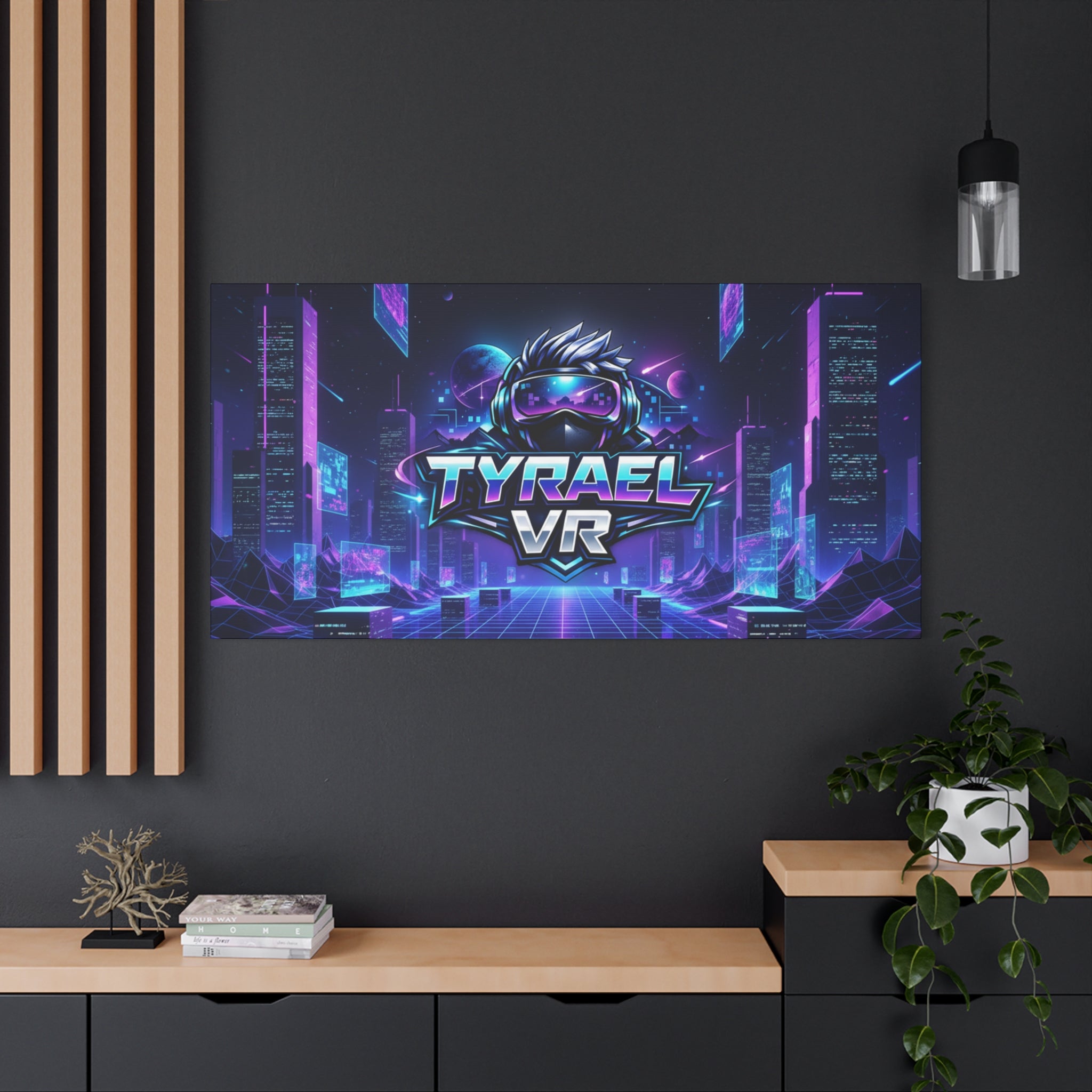 Tyrael VR Retro Futuristic Canvas Print