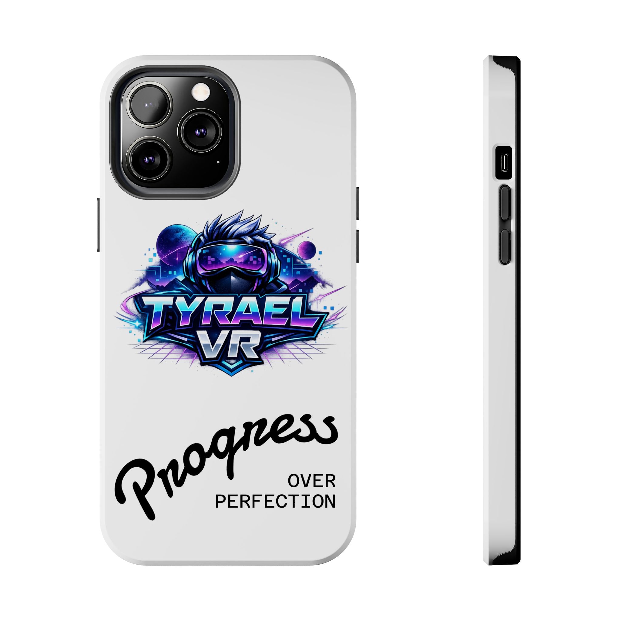 Tyrael VR Tough Phone Case — 'Progress Over Perfection' Gamer Protective Case