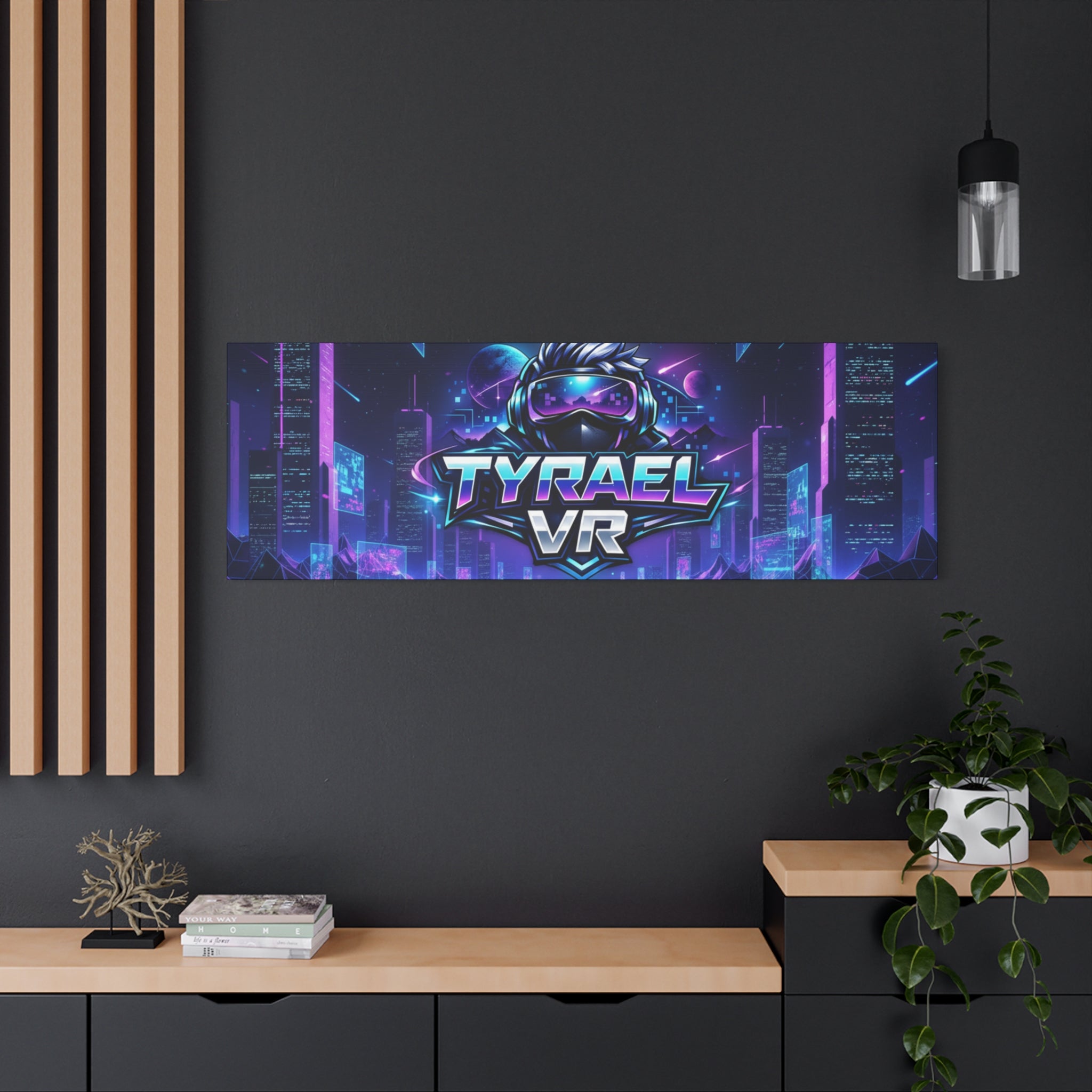 Tyrael VR Retro Futuristic Canvas Print