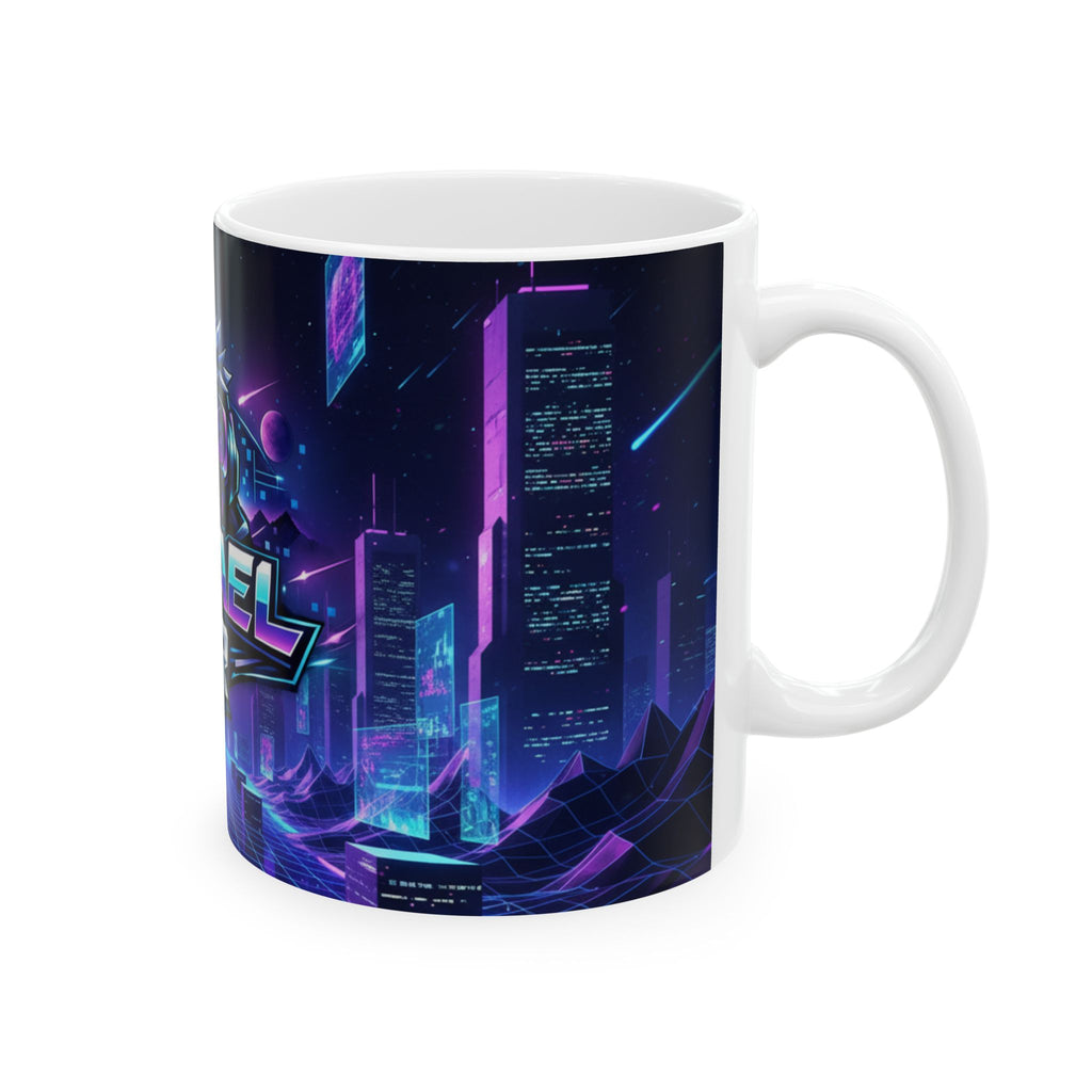 Tyrael VR Ceramic Mug — Retro Futuristic Gamer Coffee Cup (11oz & 15oz)