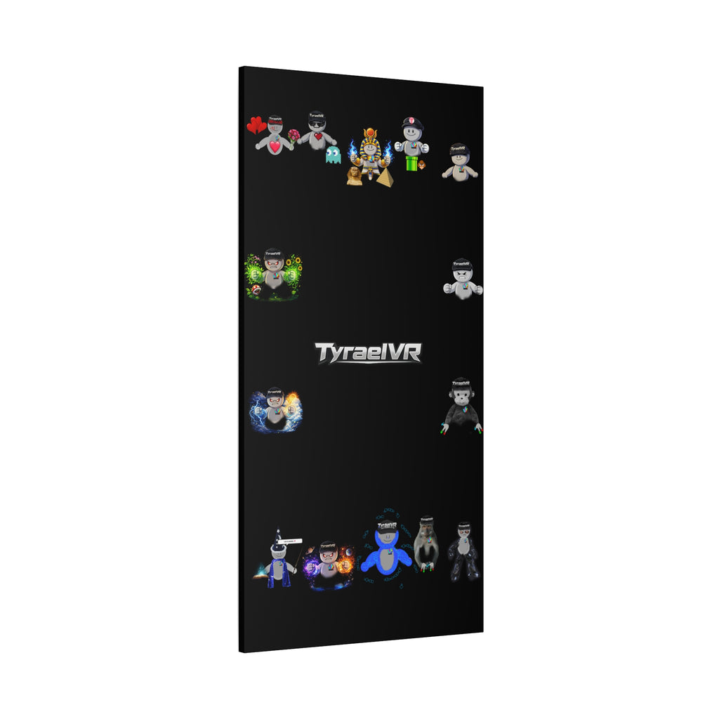 TyraelVR Gamer Mascot Canvas Print — Stretched Matte Wall Art