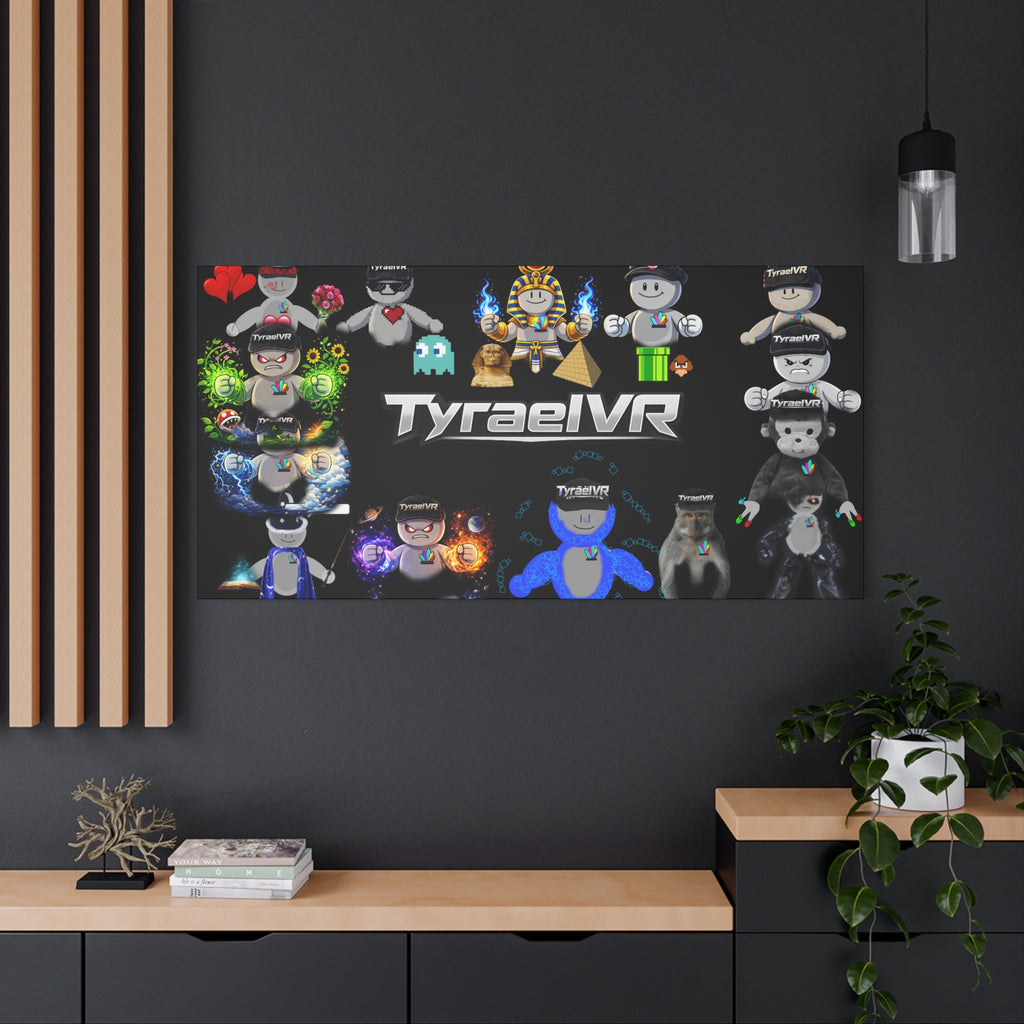 TyraelVR Gamer Mascot Canvas Print — Stretched Matte Wall Art