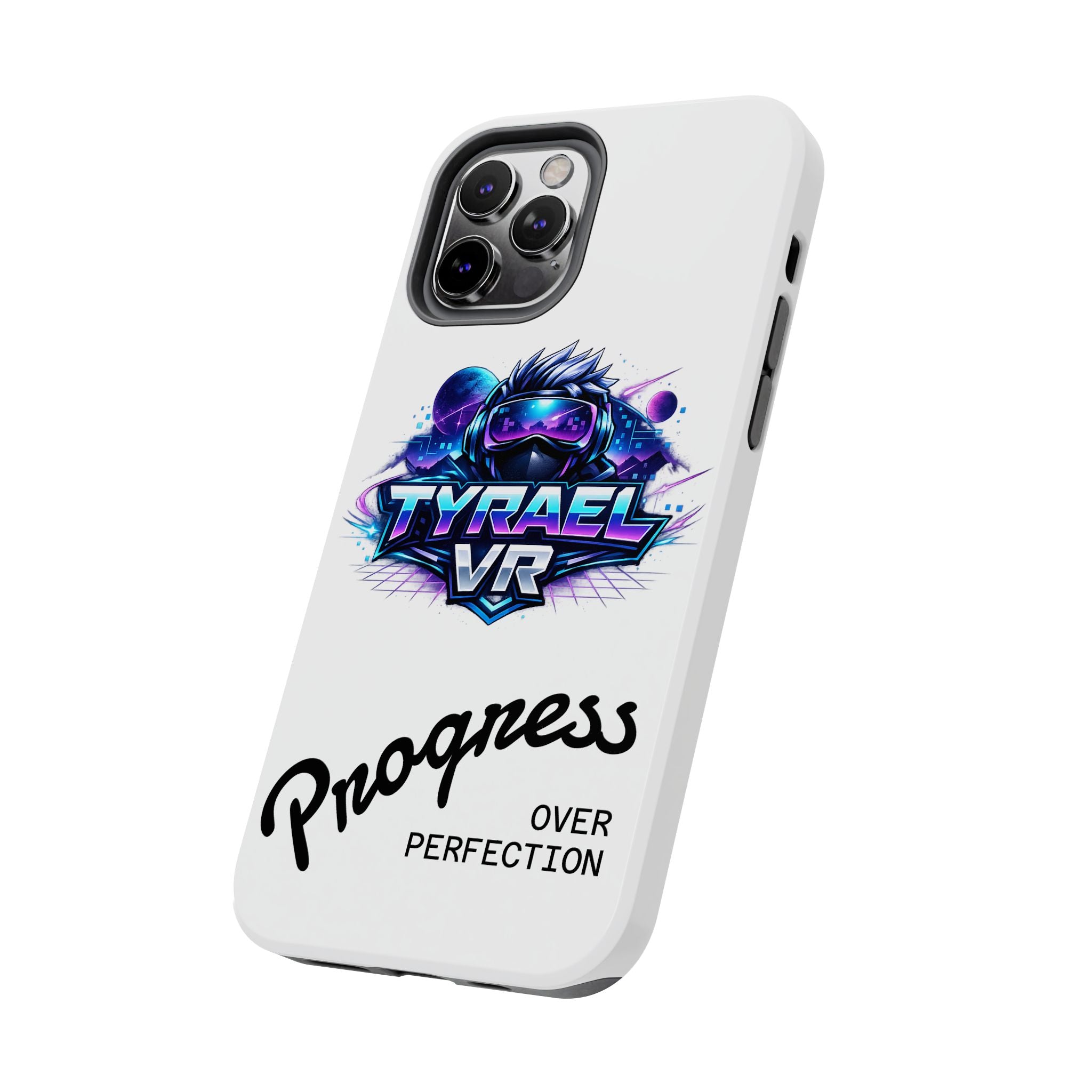 Tyrael VR Tough Phone Case — 'Progress Over Perfection' Gamer Protective Case