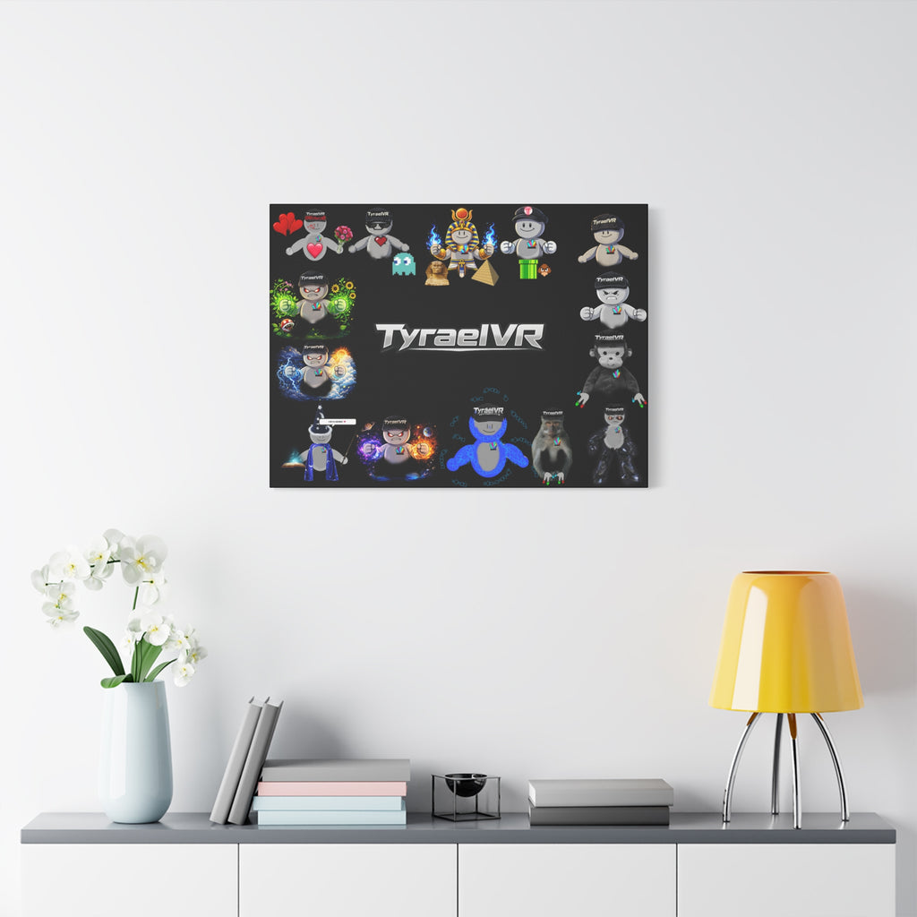 TyraelVR Gamer Mascot Canvas Print — Stretched Matte Wall Art