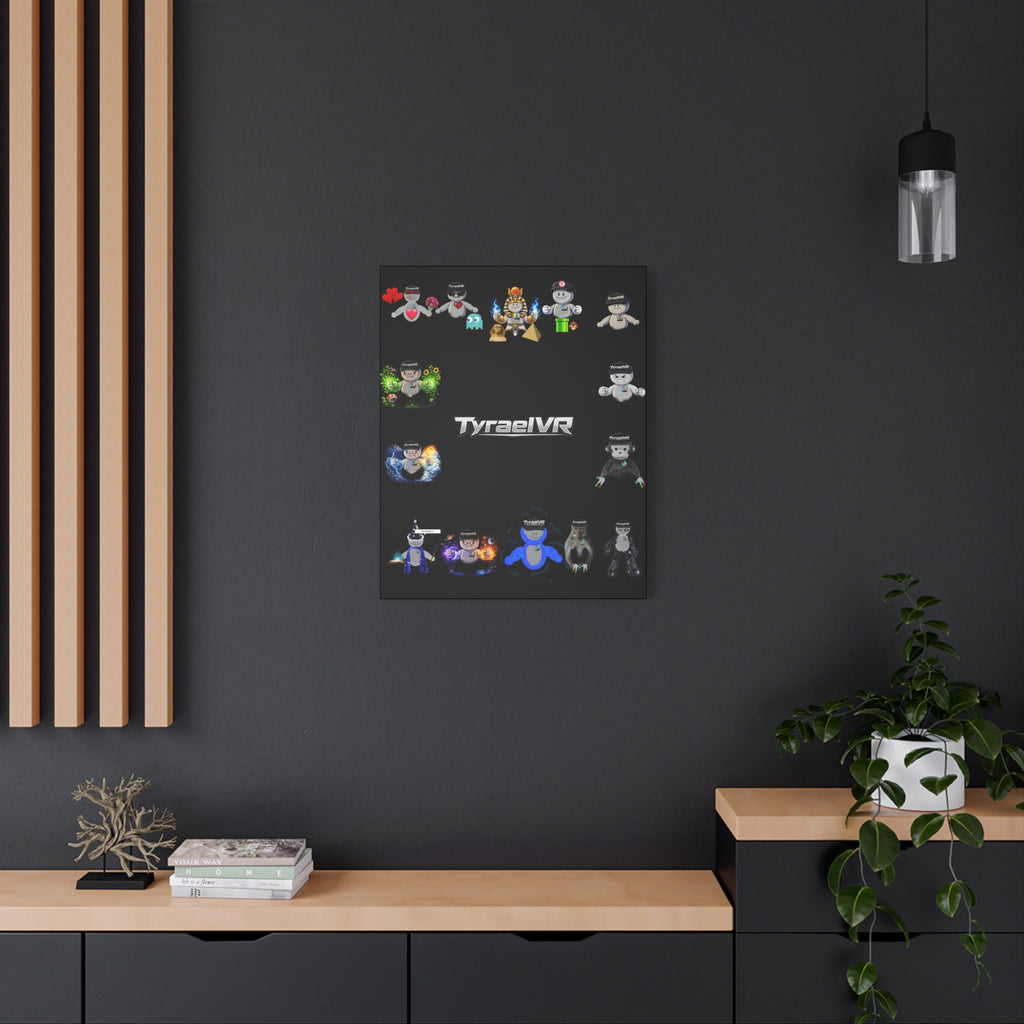 TyraelVR Gamer Mascot Canvas Print — Stretched Matte Wall Art