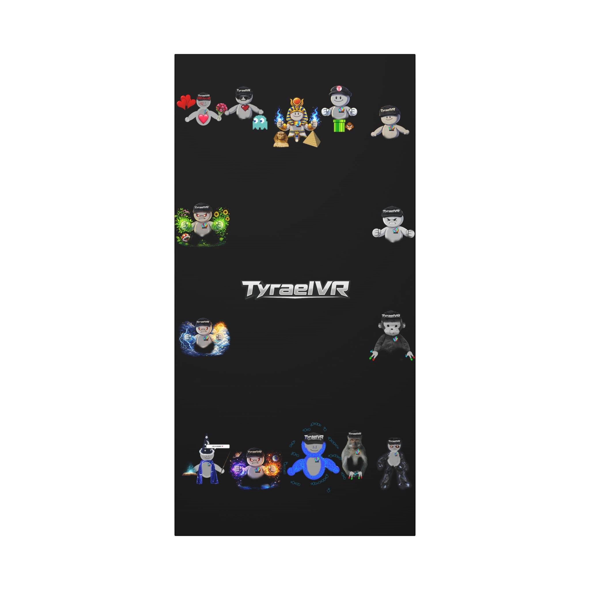 TyraelVR Gamer Mascot Canvas Print — Stretched Matte Wall Art