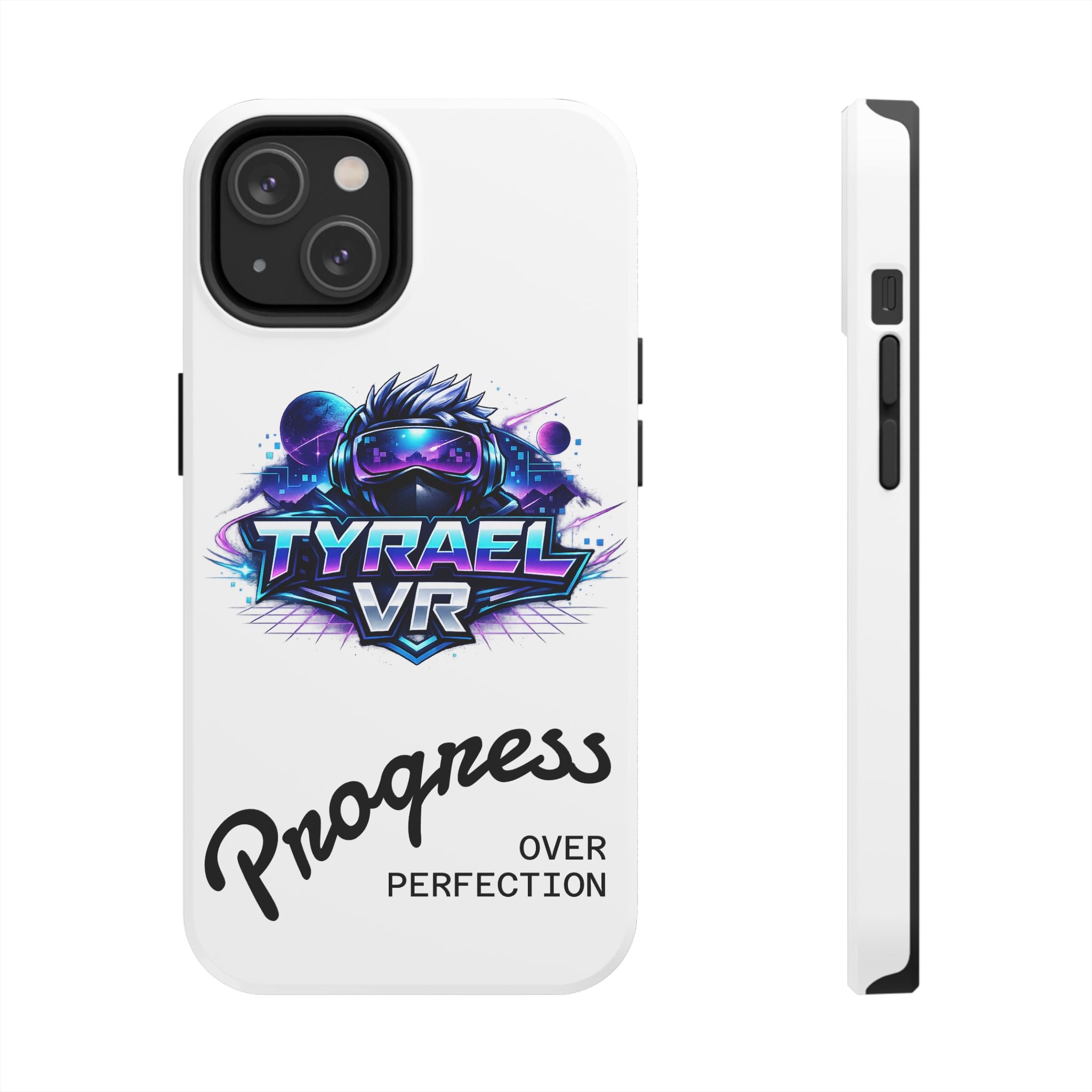 Tyrael VR Tough Phone Case — 'Progress Over Perfection' Gamer Protective Case