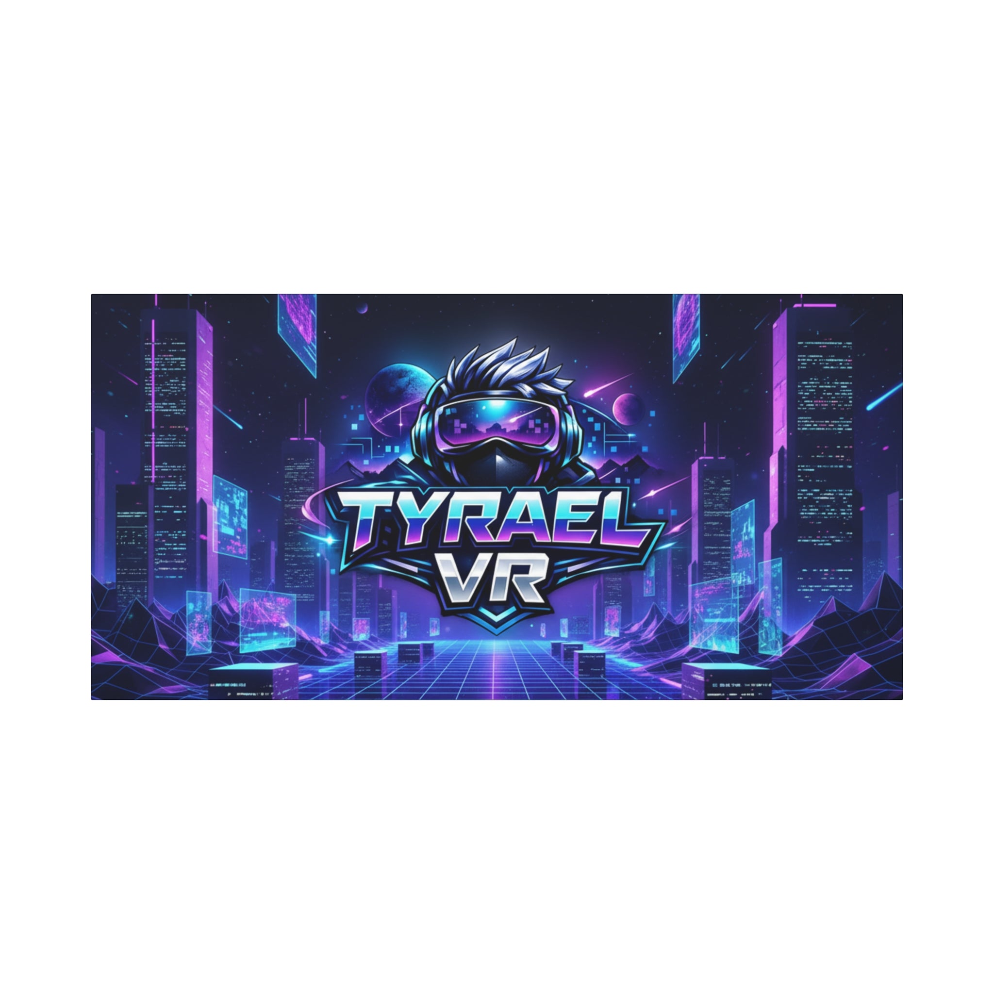 Tyrael VR Retro Futuristic Canvas Print