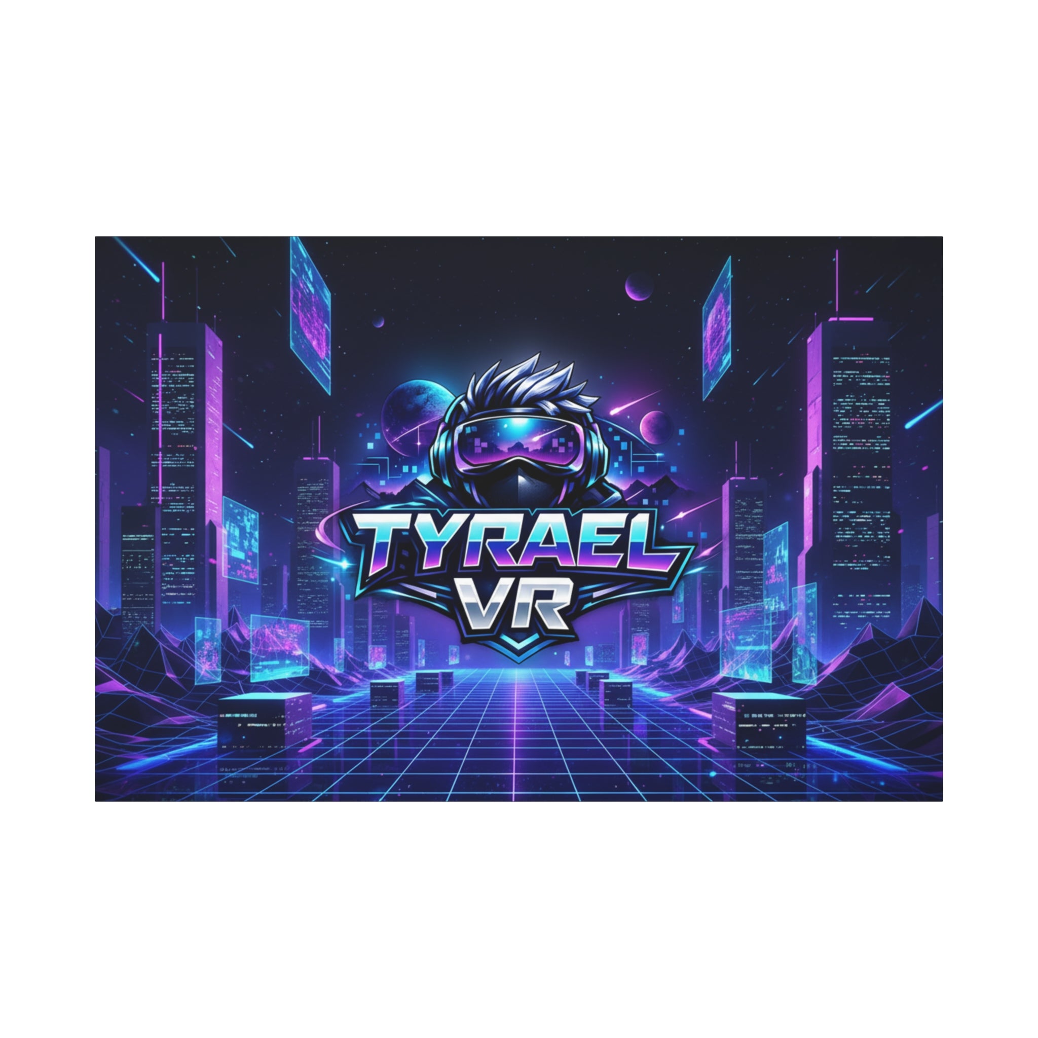Tyrael VR Retro Futuristic Canvas Print