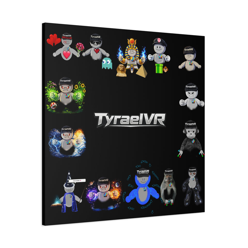 TyraelVR Gamer Mascot Canvas Print — Stretched Matte Wall Art