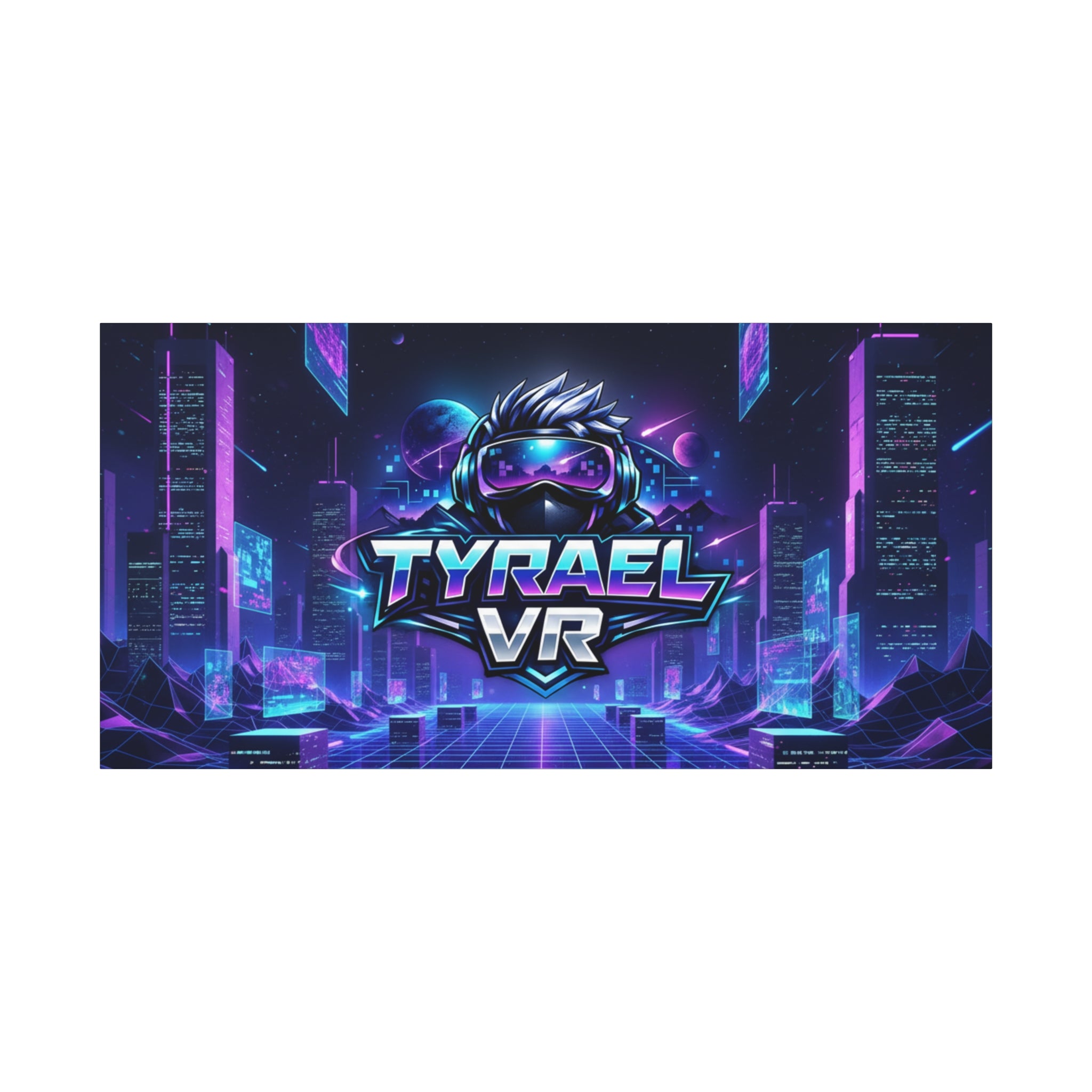Tyrael VR Retro Futuristic Canvas Print