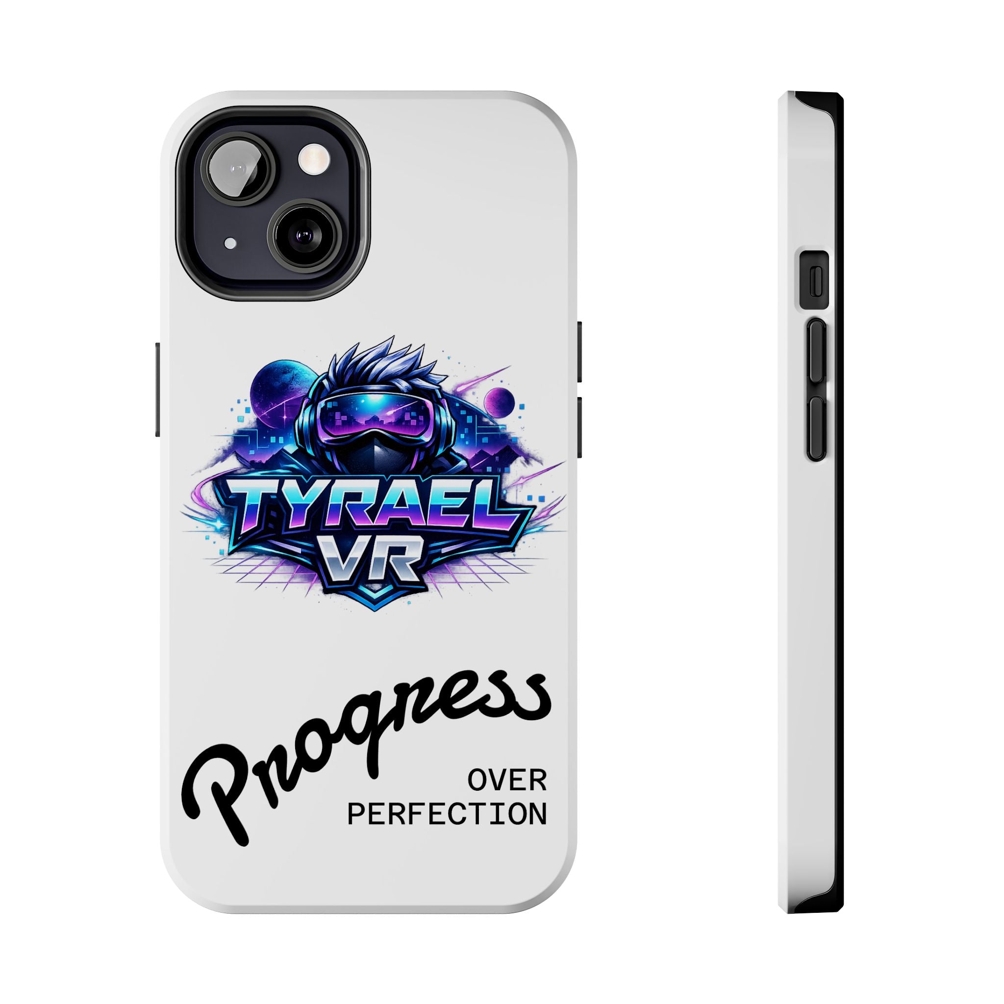 Tyrael VR Tough Phone Case — 'Progress Over Perfection' Gamer Protective Case