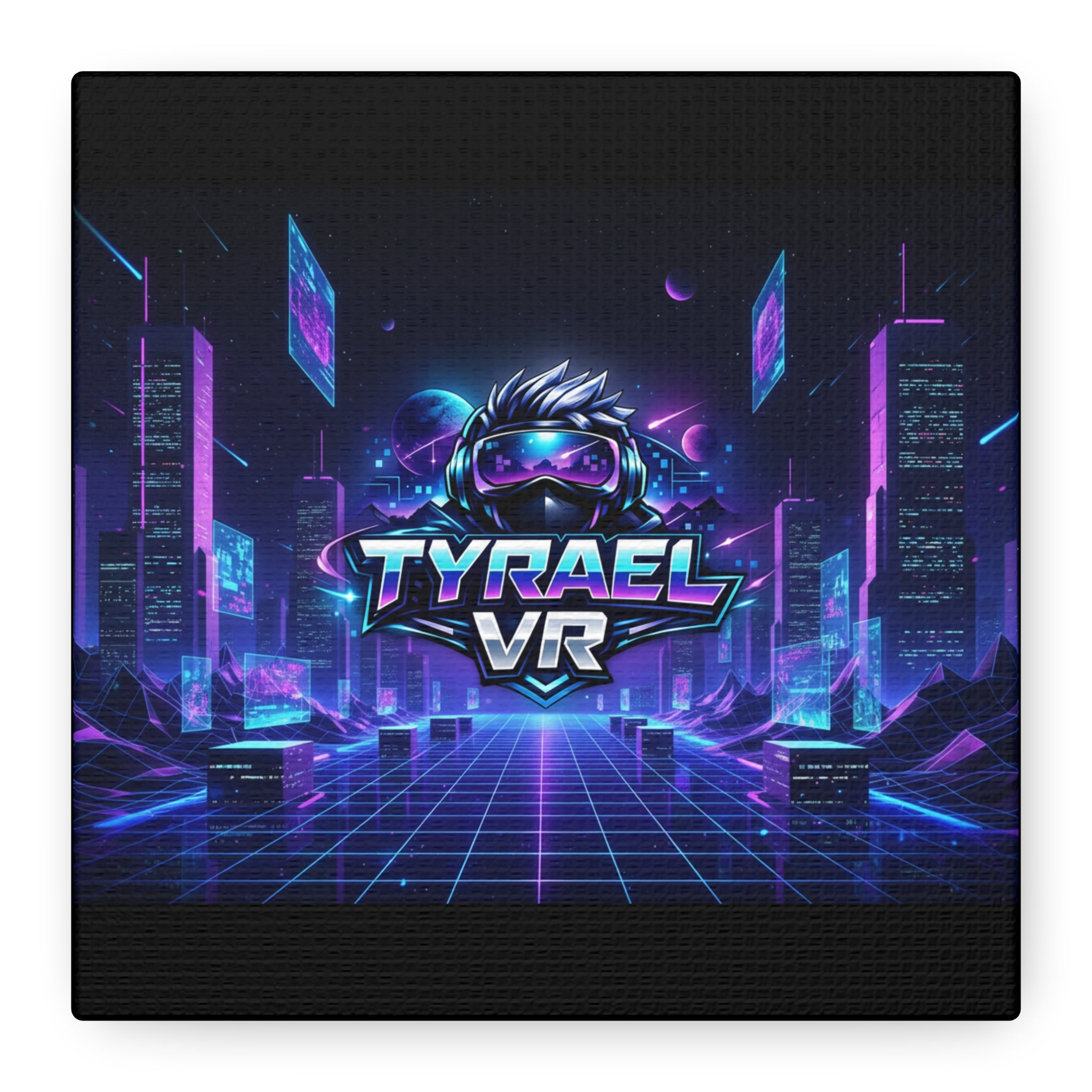 Tyrael VR Retro Futuristic Canvas Print