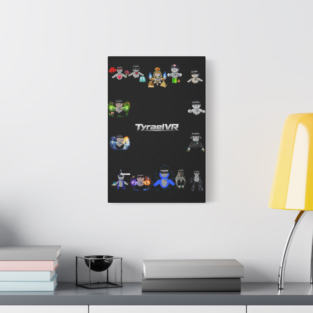 TyraelVR Gamer Mascot Canvas Print — Stretched Matte Wall Art
