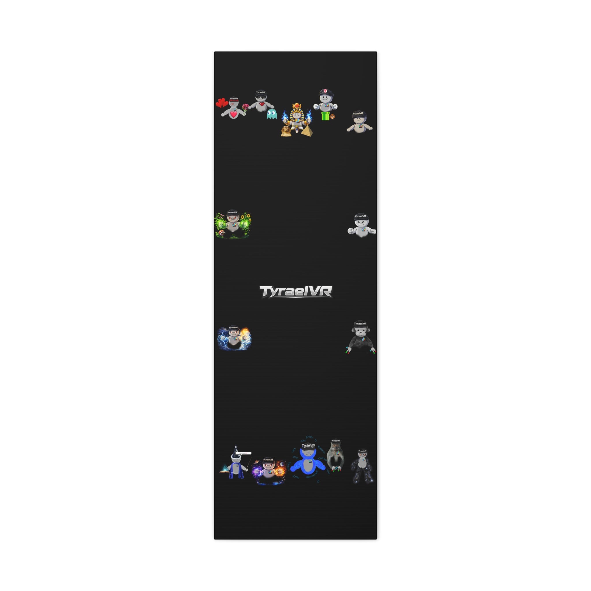 TyraelVR Gamer Mascot Canvas Print — Stretched Matte Wall Art