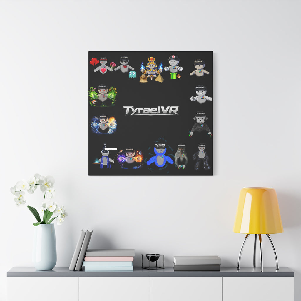 TyraelVR Gamer Mascot Canvas Print — Stretched Matte Wall Art