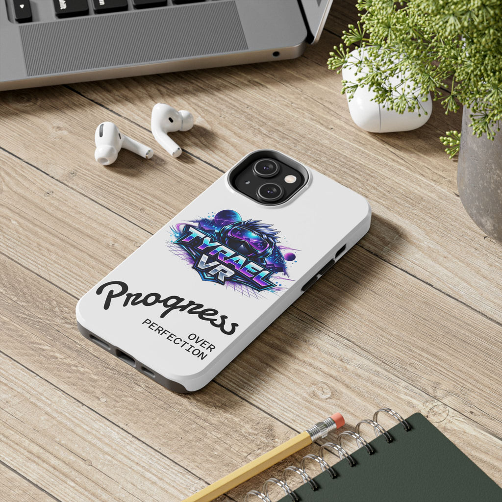 Tyrael VR Tough Phone Case — 'Progress Over Perfection' Gamer Protective Case
