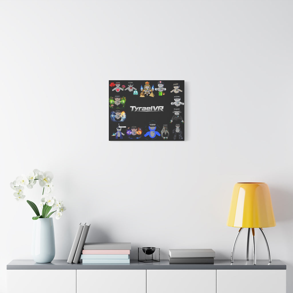 TyraelVR Gamer Mascot Canvas Print — Stretched Matte Wall Art