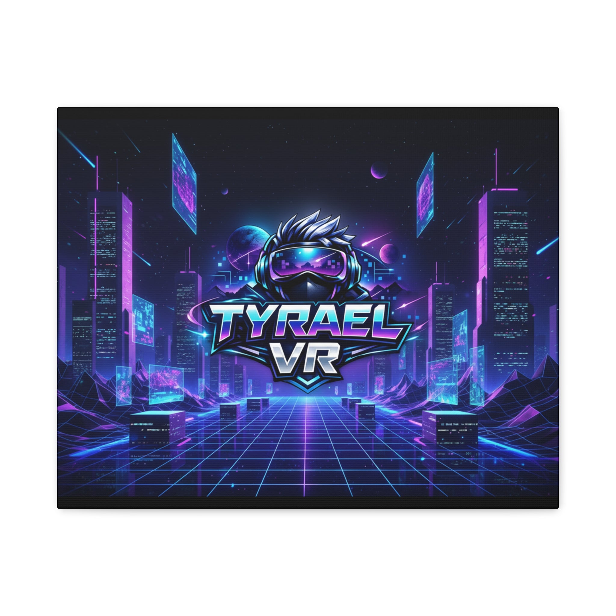 Tyrael VR Retro Futuristic Canvas Print