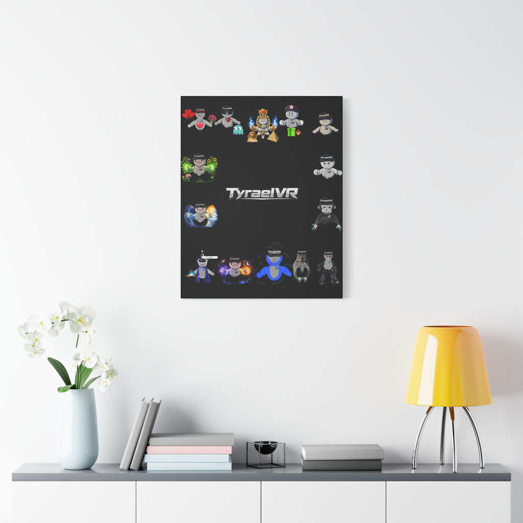 TyraelVR Gamer Mascot Canvas Print — Stretched Matte Wall Art