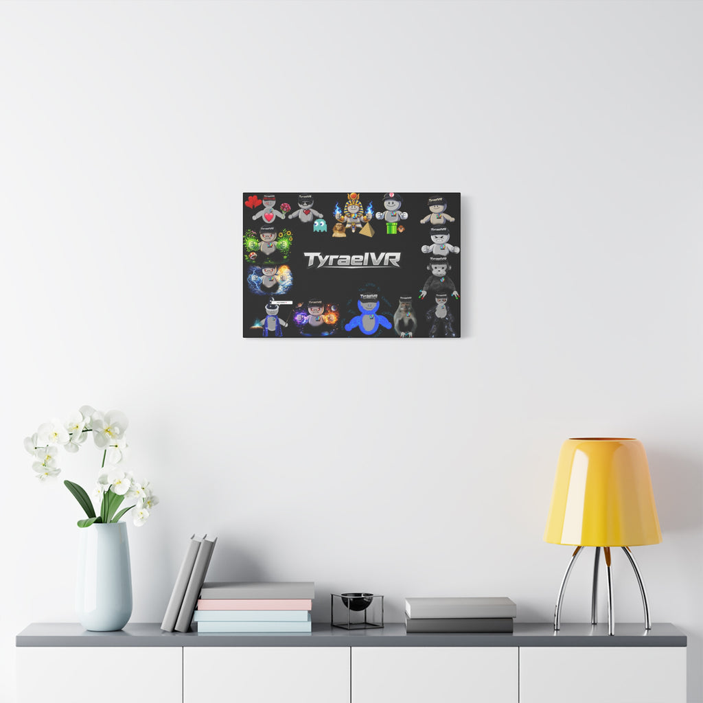 TyraelVR Gamer Mascot Canvas Print — Stretched Matte Wall Art