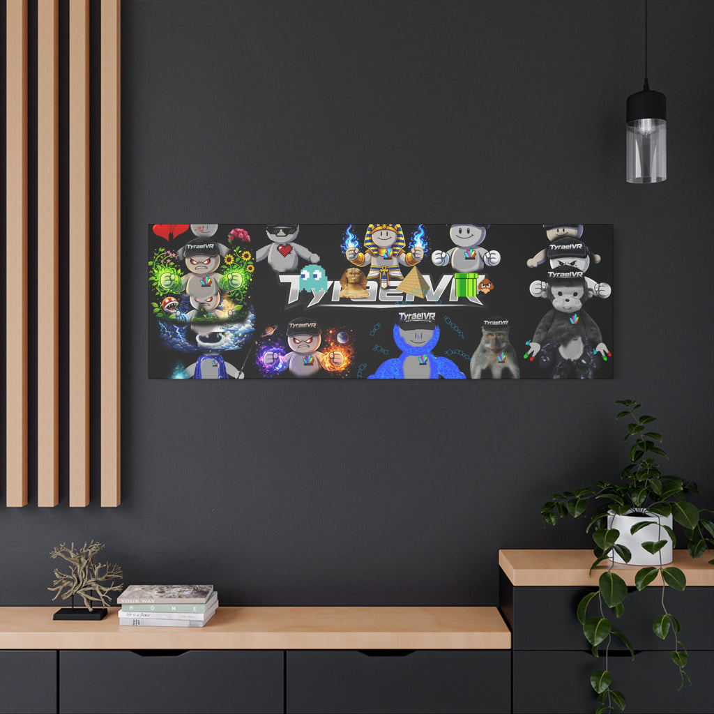 TyraelVR Gamer Mascot Canvas Print — Stretched Matte Wall Art