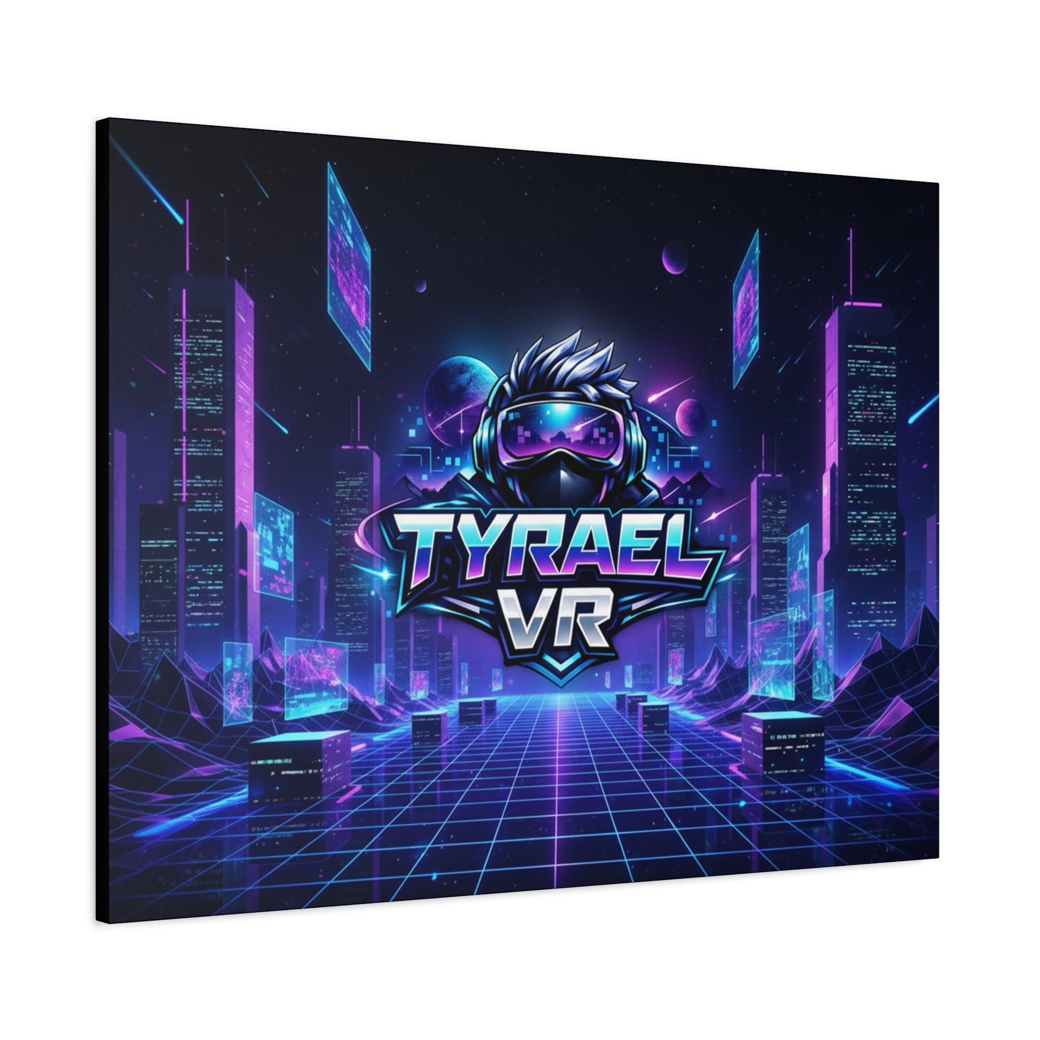 Tyrael VR Retro Futuristic Canvas Print