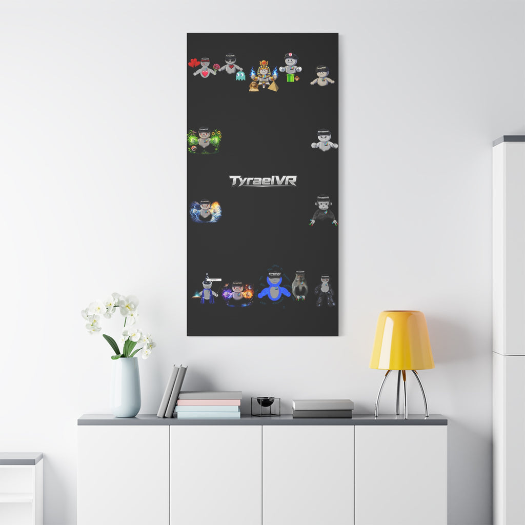 TyraelVR Gamer Mascot Canvas Print — Stretched Matte Wall Art