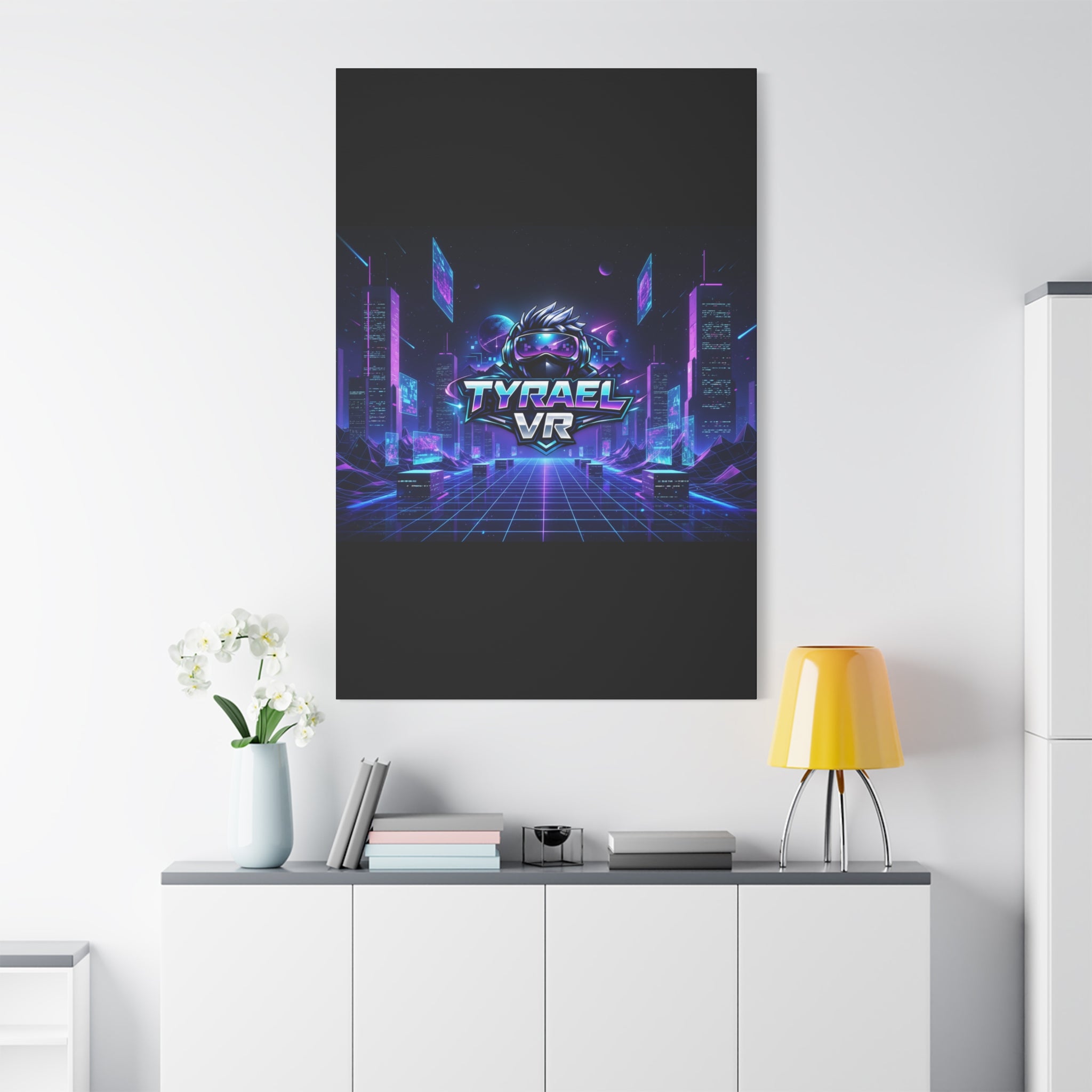 Tyrael VR Retro Futuristic Canvas Print