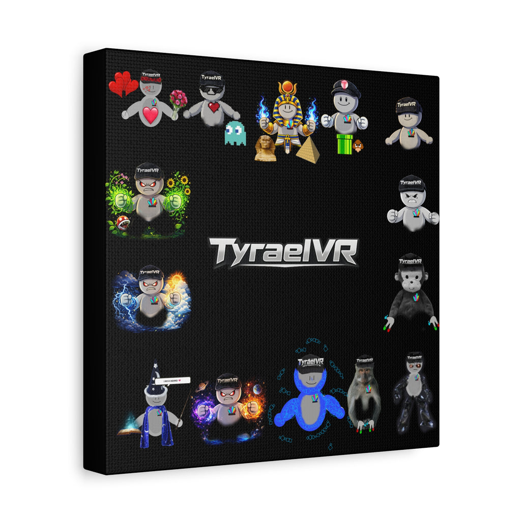 TyraelVR Gamer Mascot Canvas Print — Stretched Matte Wall Art