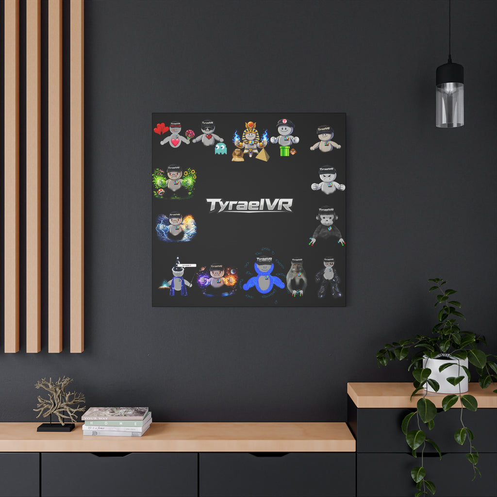 TyraelVR Gamer Mascot Canvas Print — Stretched Matte Wall Art