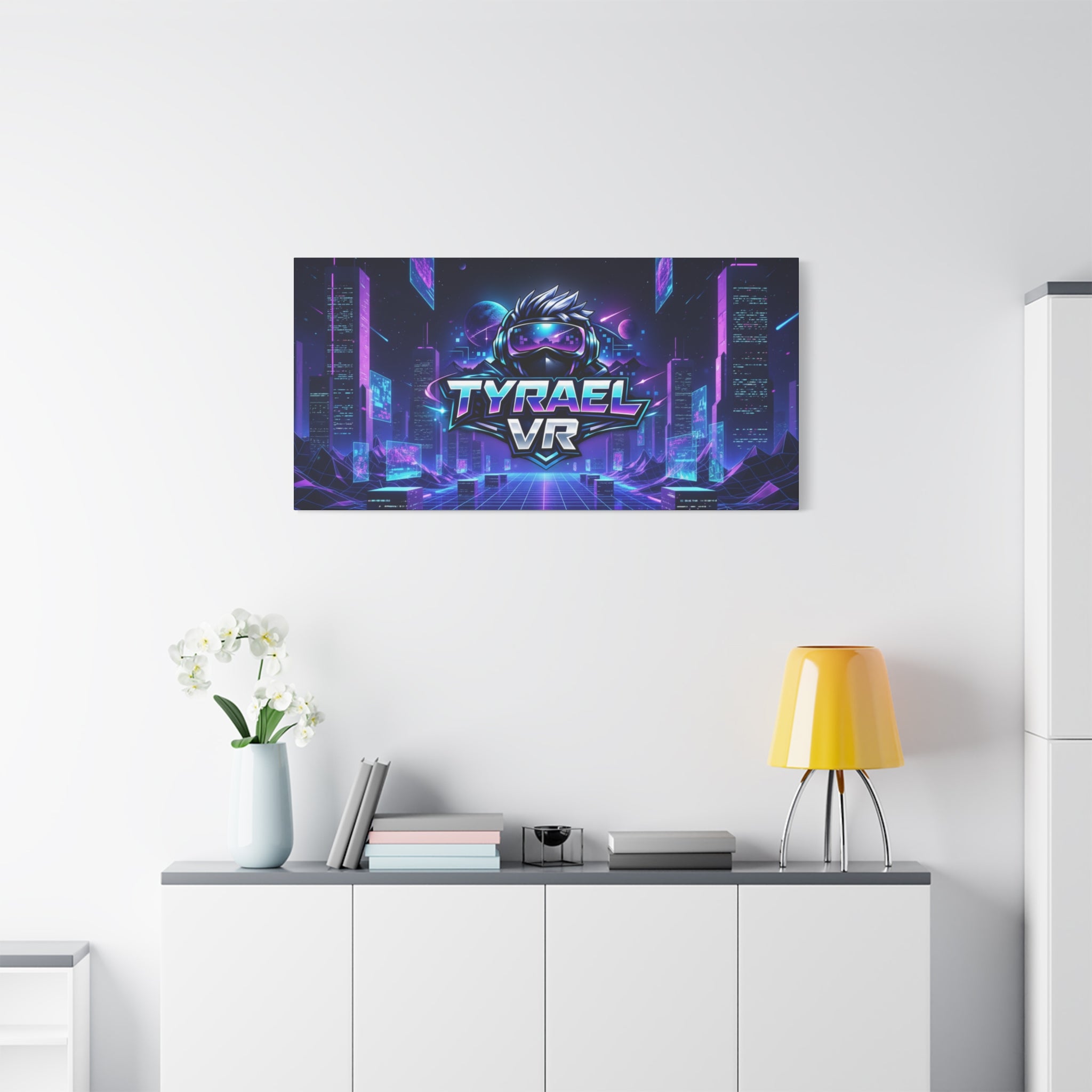 Tyrael VR Retro Futuristic Canvas Print