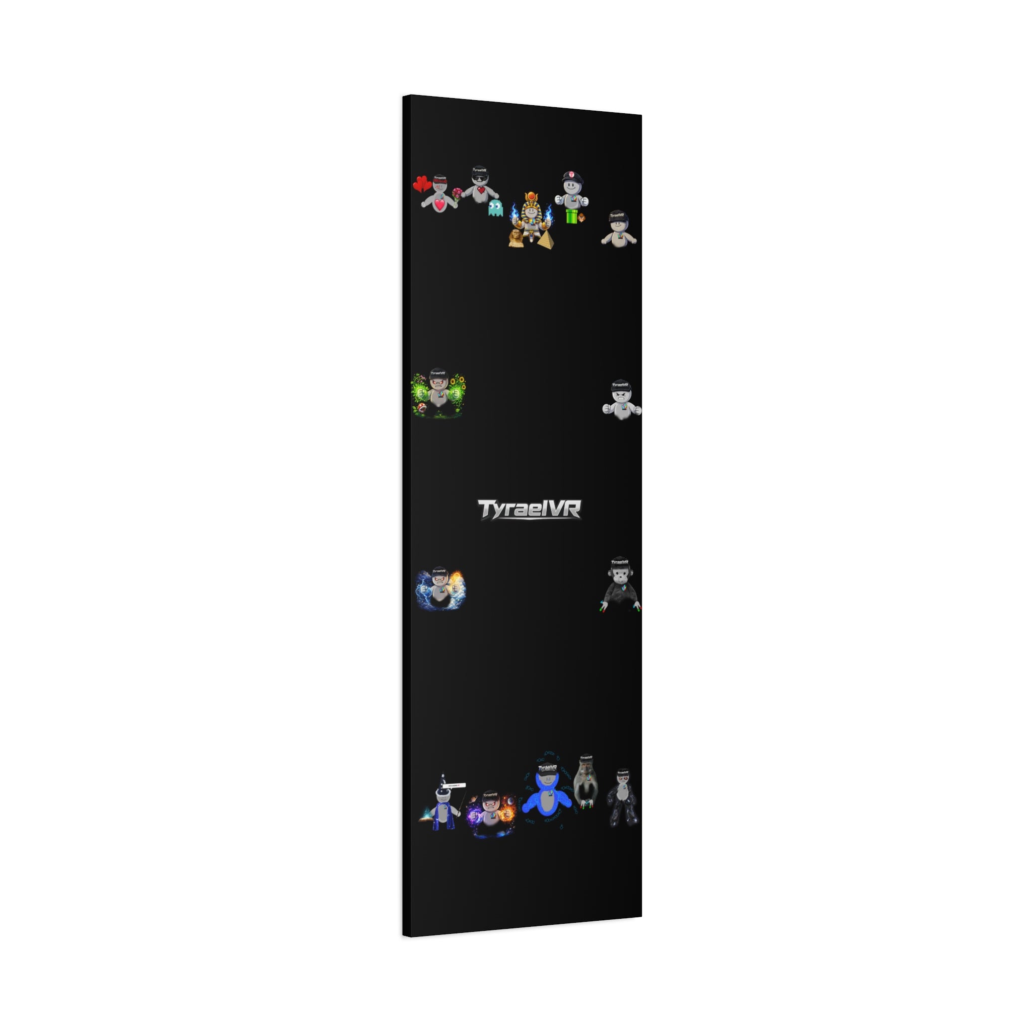 TyraelVR Gamer Mascot Canvas Print — Stretched Matte Wall Art